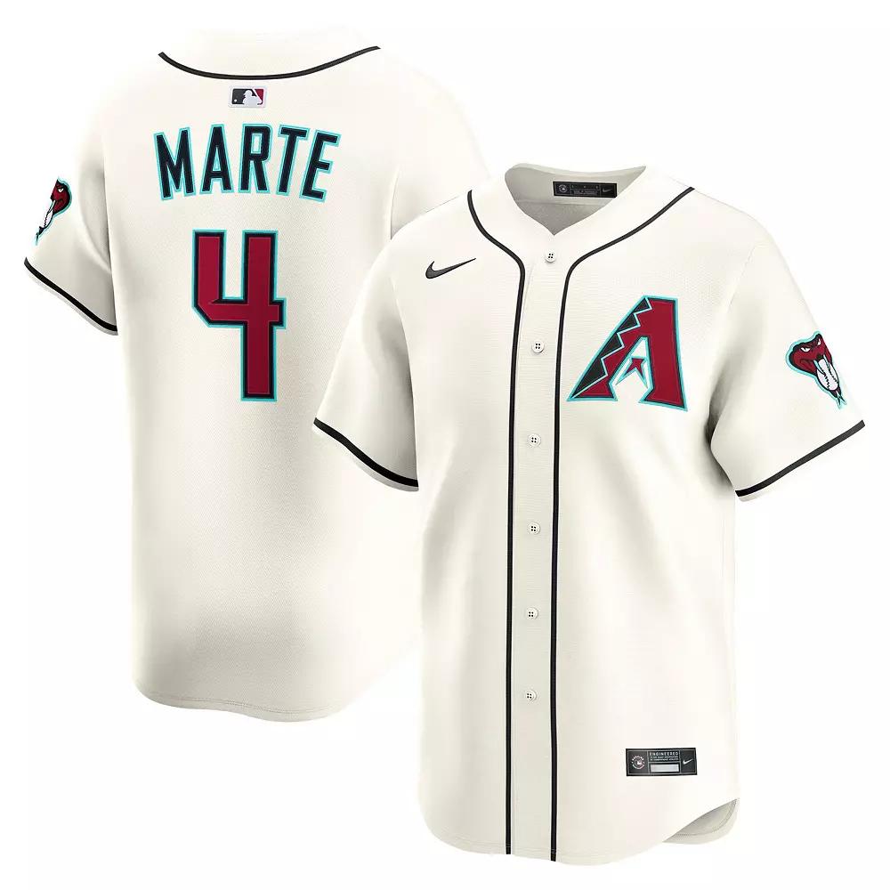 Men's Nike Ketel Marte Cream Arizona Diamondbacks Alternate Limited Player Jersey,  Product Image