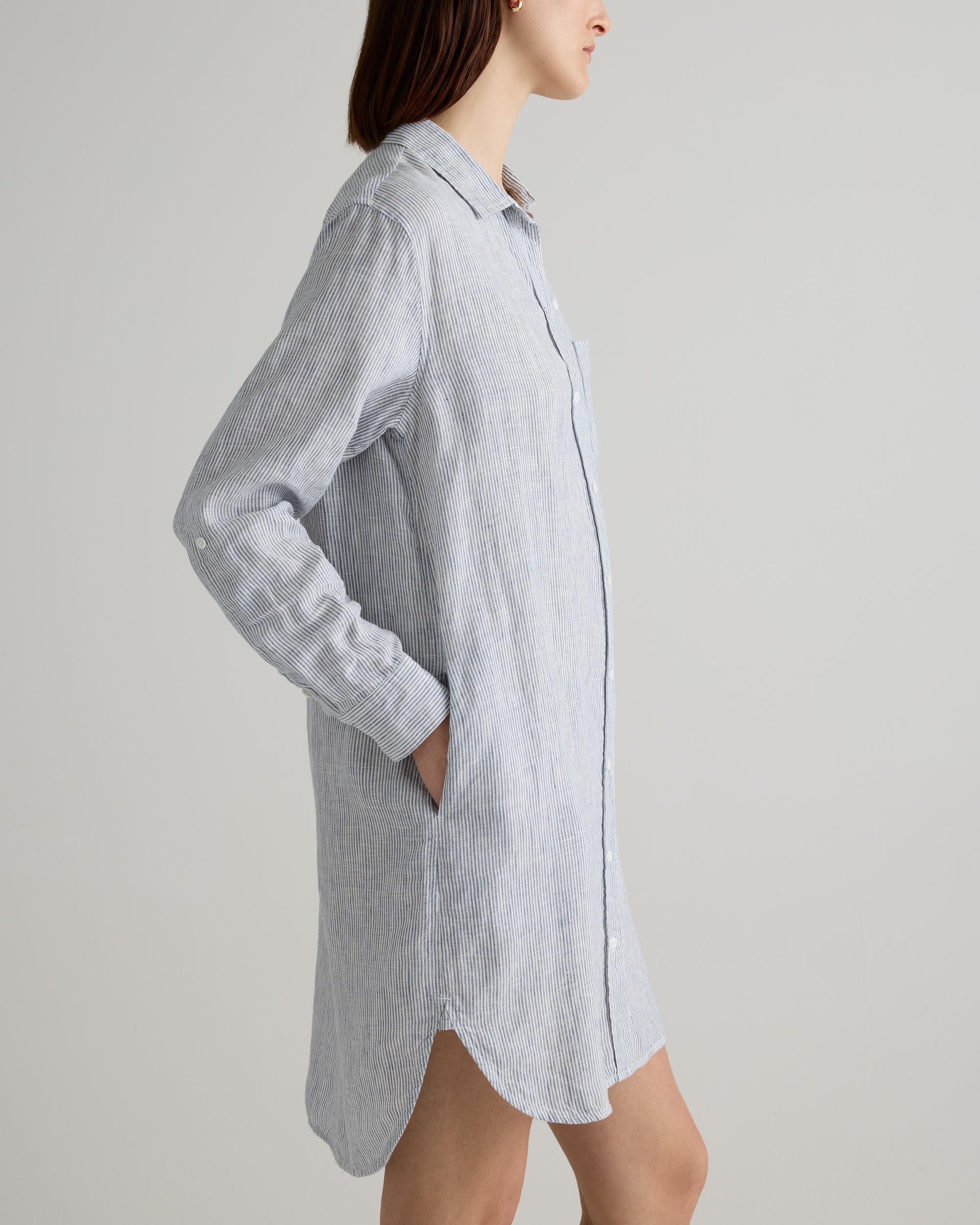 Quince | Women's 100% European Linen Shirt Dress Size XS, Organic Linen Product Image