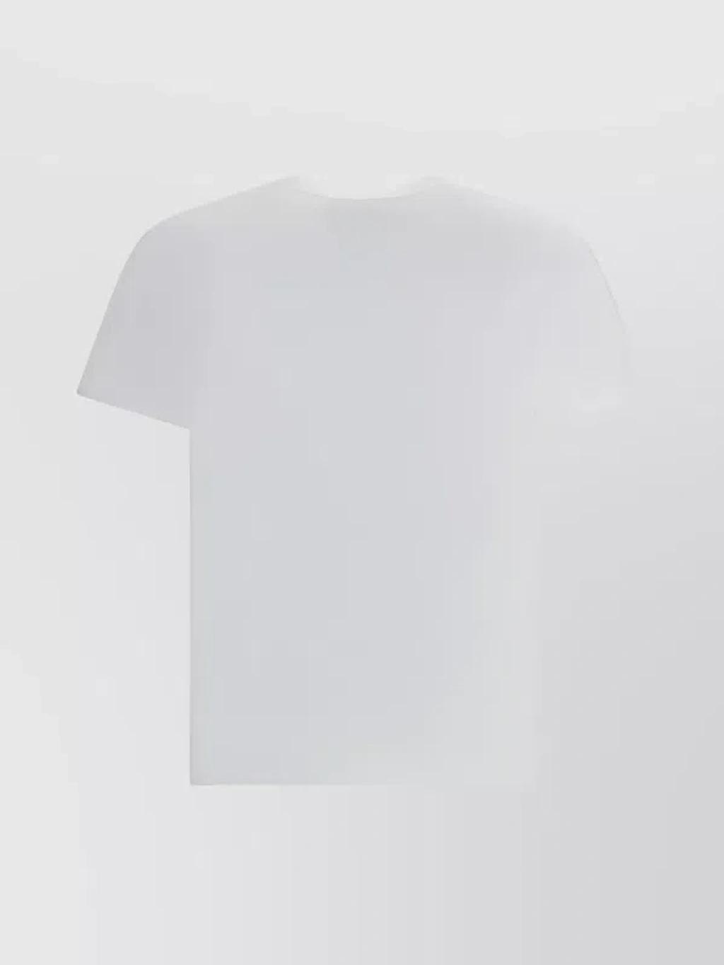 VALENTINO Logo Embroidery Crew Neck Short Sleeves T-shirt In White Product Image