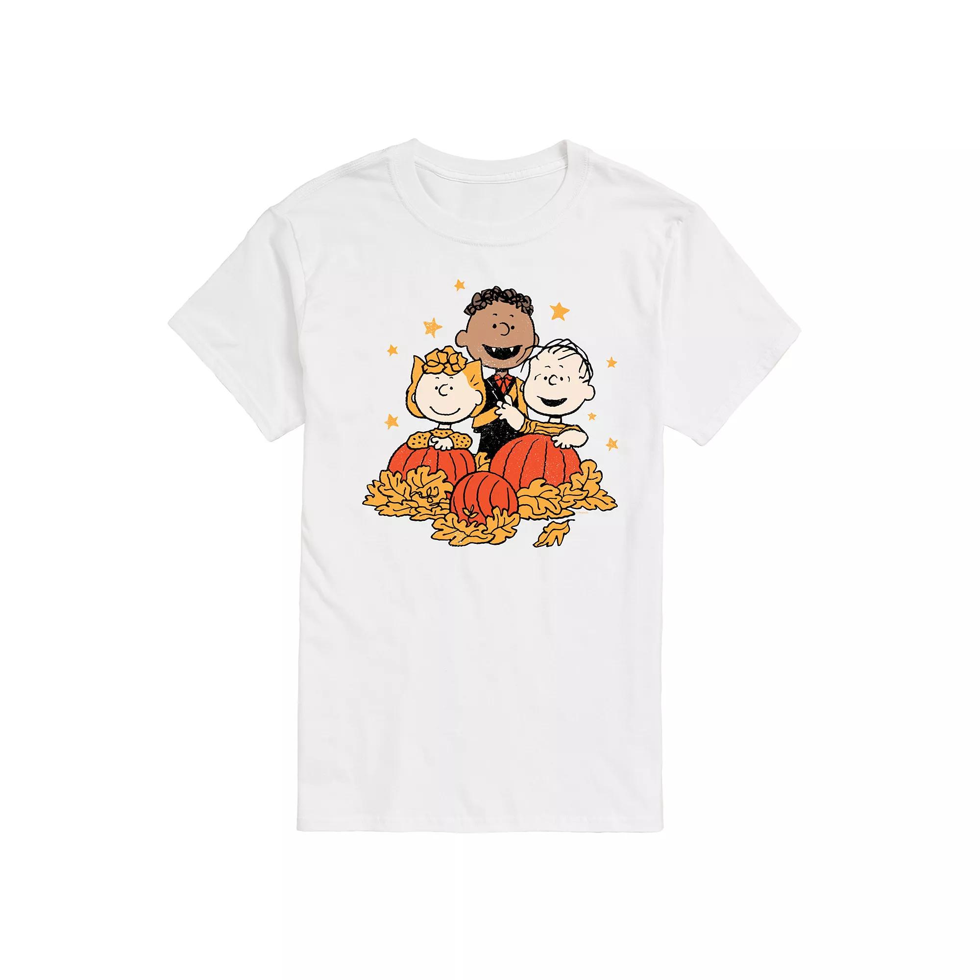 Men's Peanuts Pumpkin Trio Graphic Tee,  Product Image