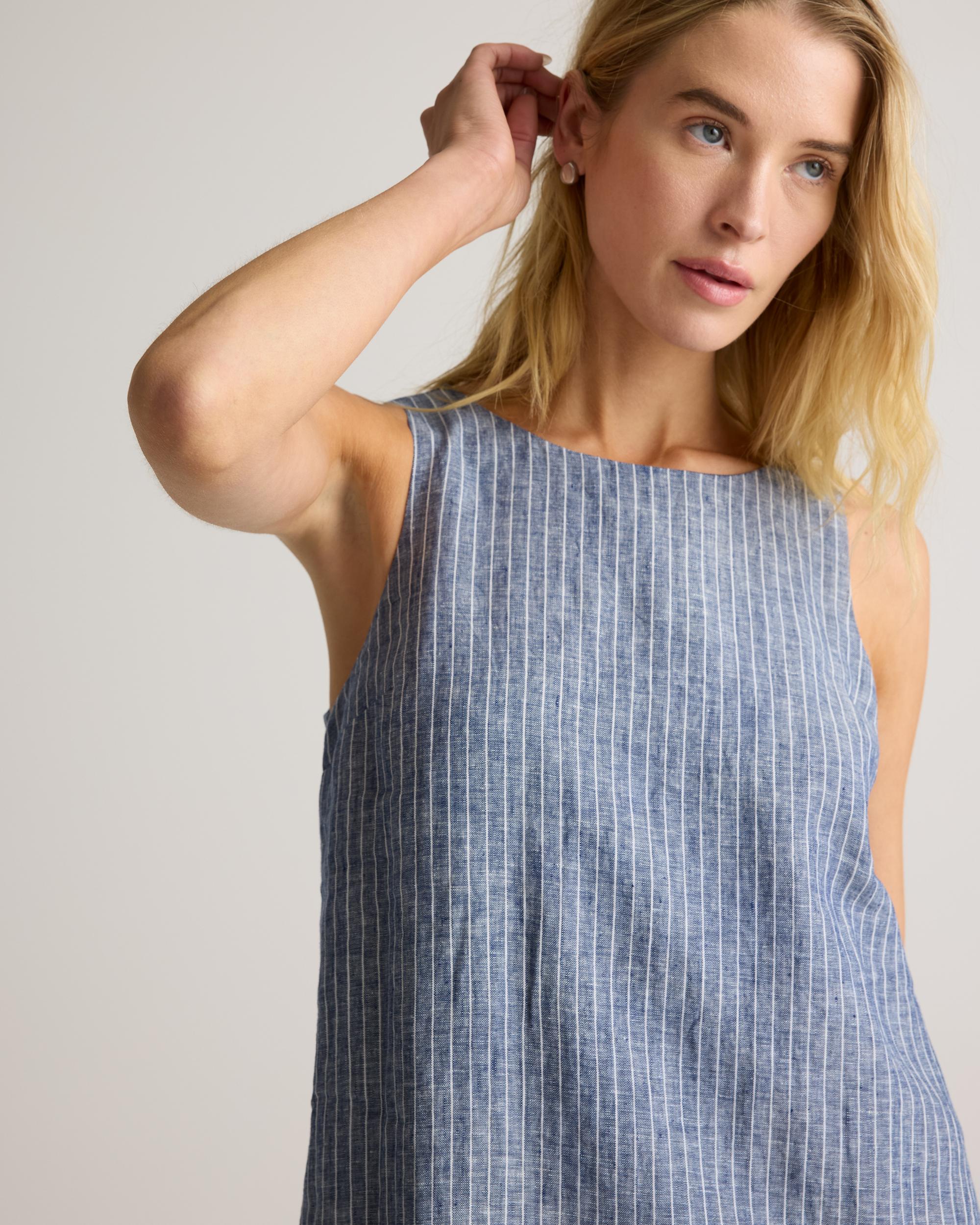 Quince | Women's 100% European Linen Tank Top Mini Dress Product Image