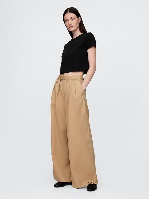 Cotton Jersey Crop T-Shirt Product Image