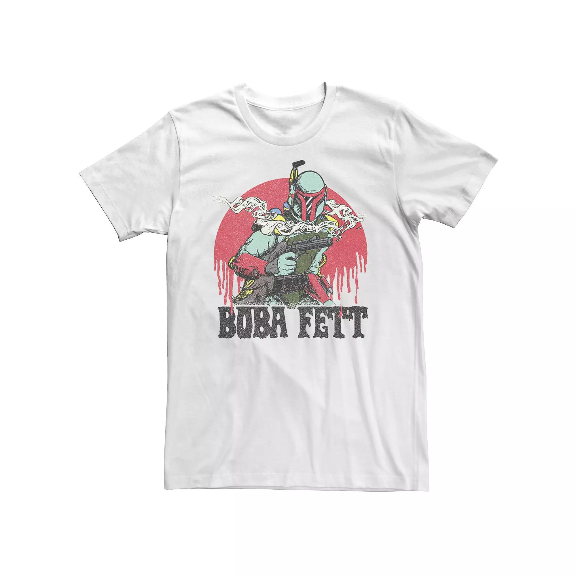 Big & Tall Star Wars Boba Fett Anime Style Portrait Tee, Men's,  Product Image