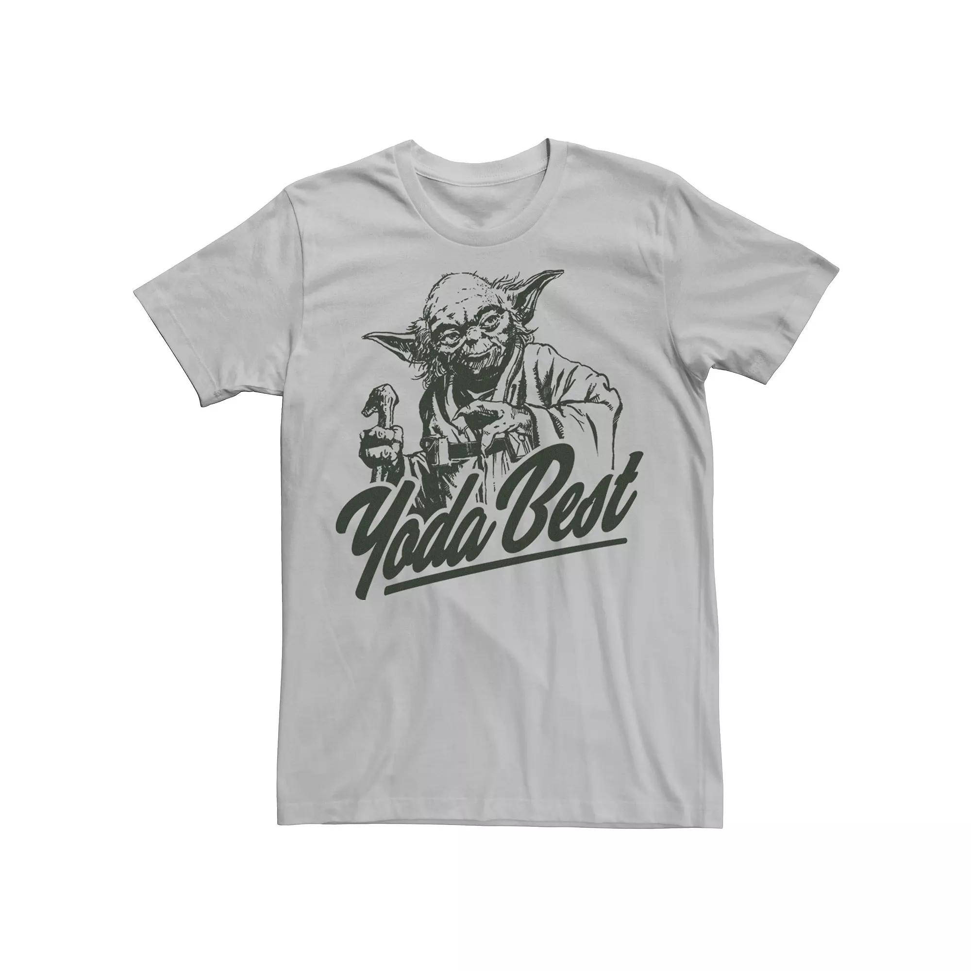 Men's Star Wars "Yoda Best" Portrait Graphic Tee,  Product Image