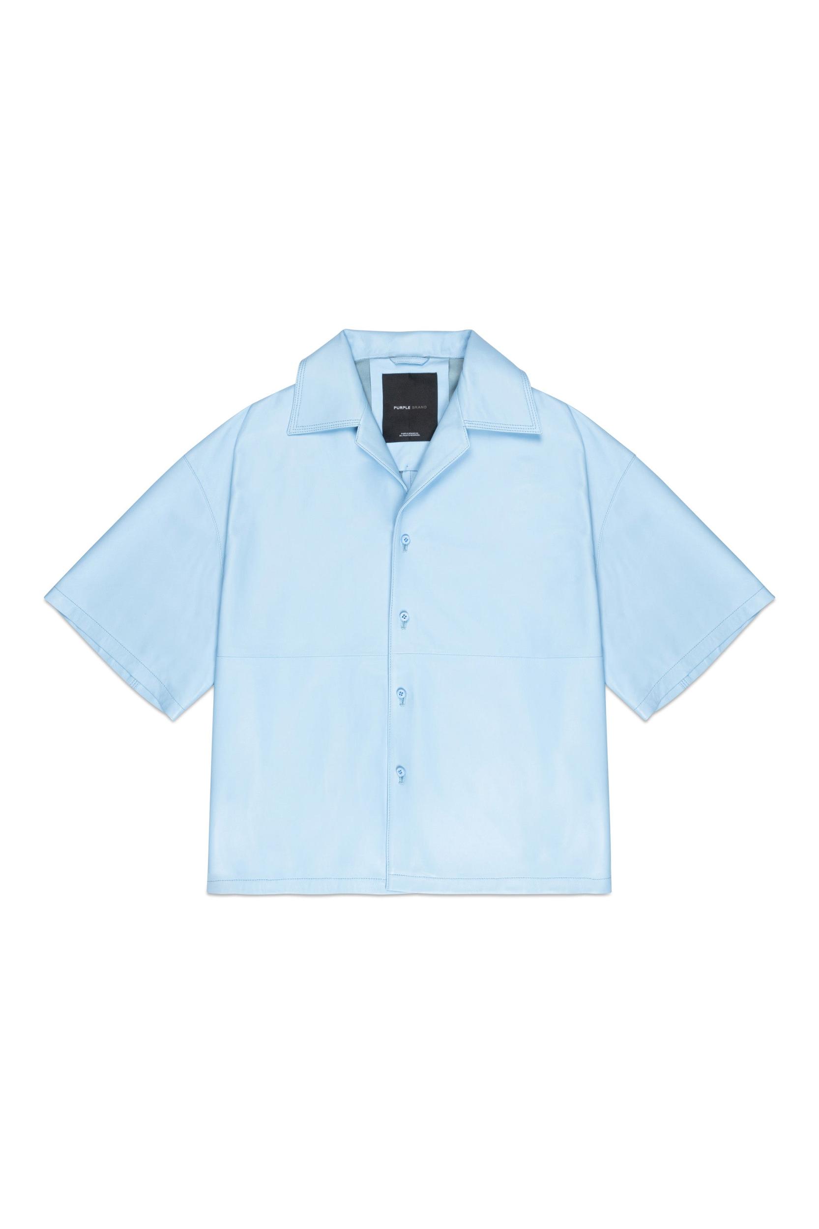 Leather Shirt Male Product Image