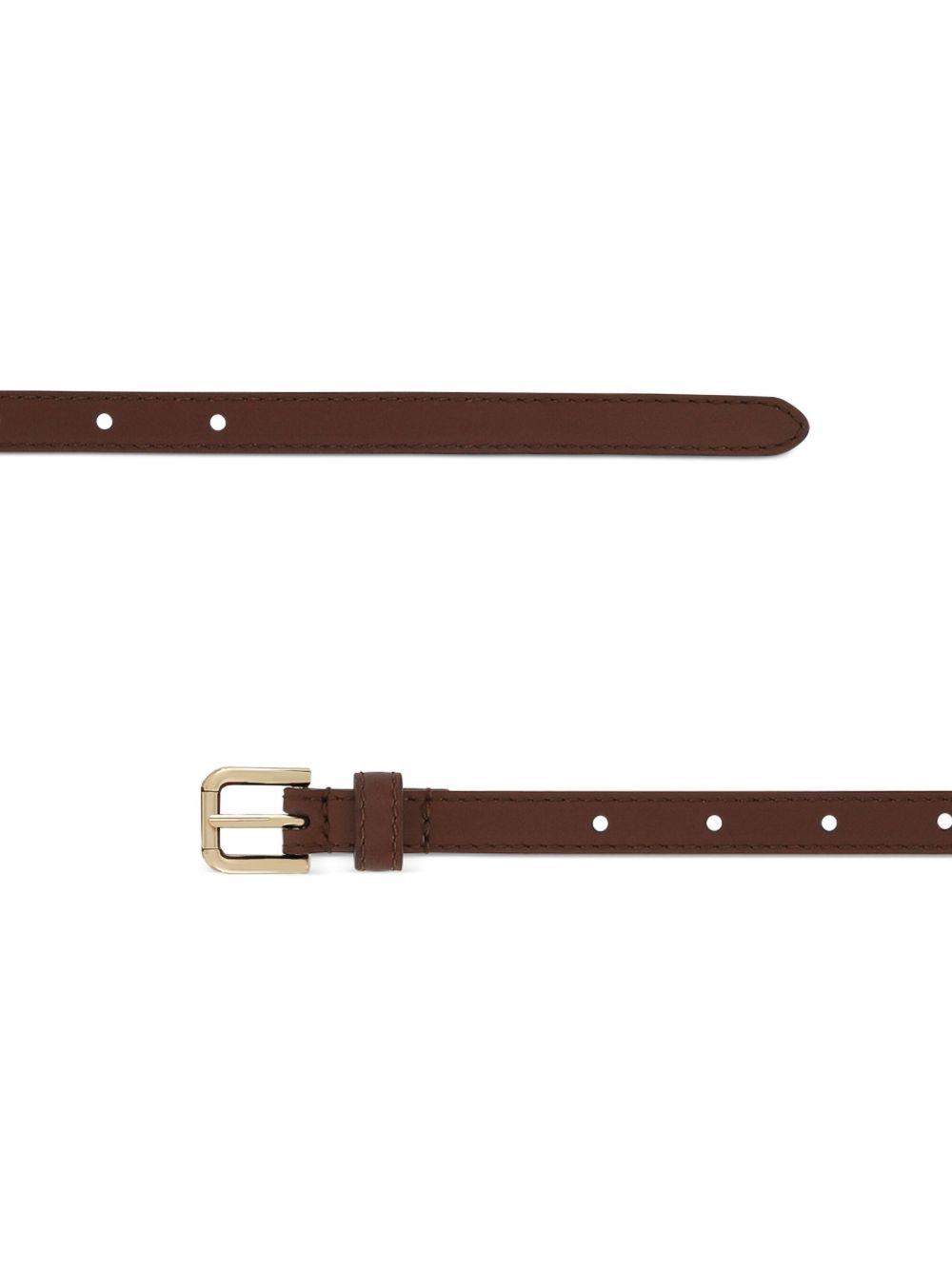 buckled leather belt Product Image