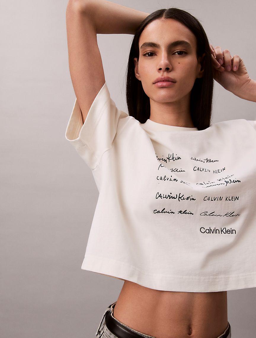 Logo Font Graphic Boxy T-Shirt Product Image