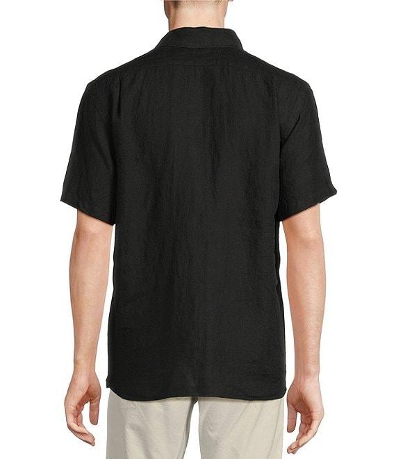 Cremieux Blue Label Solid Linen Short Sleeve Woven Shirt Product Image