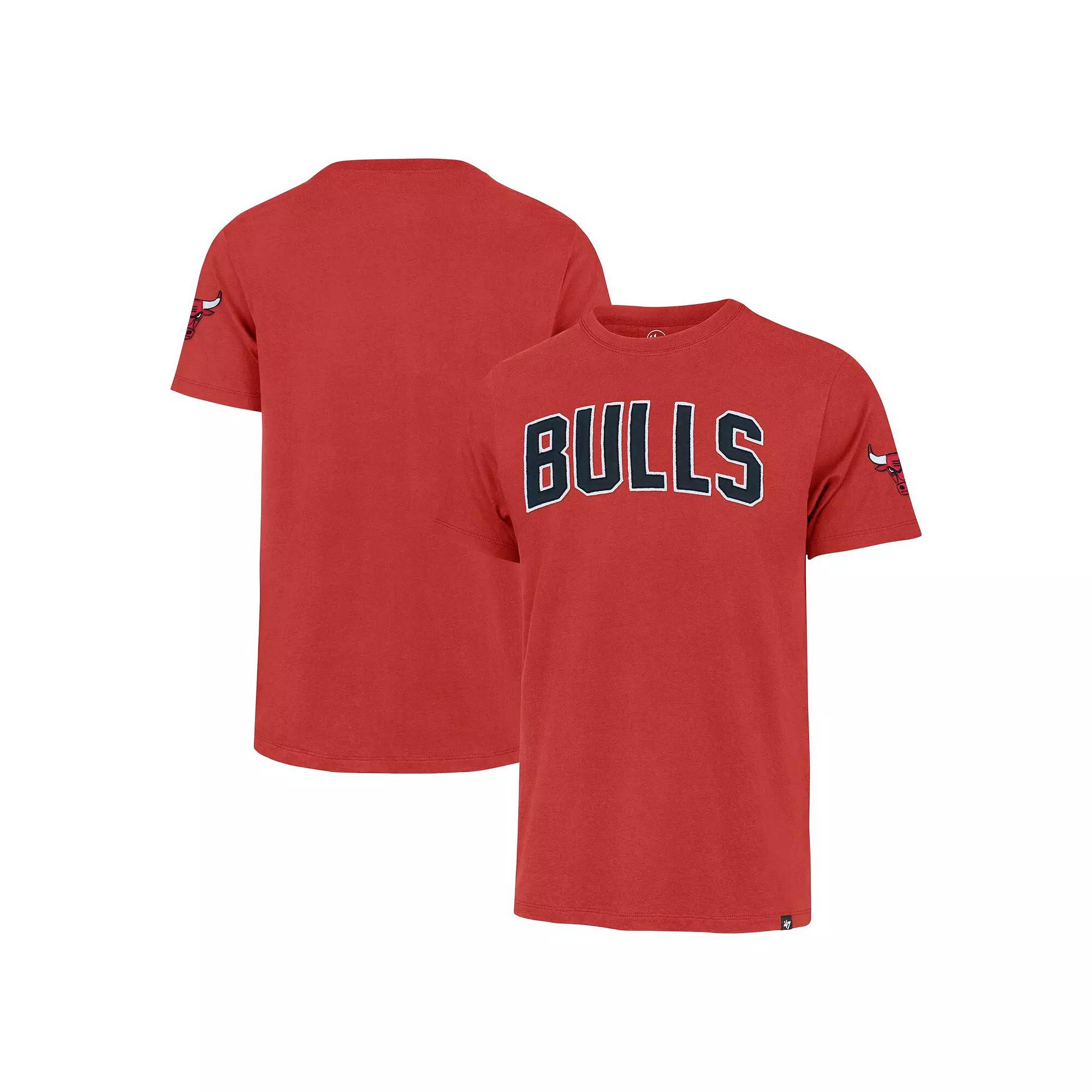 Men's '47 Red Chicago Bulls Franklin Fieldhouse T-Shirt,  Product Image