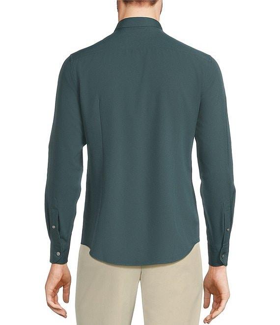 Murano Slim Fit Solid Performance Stretch Long Sleeve Woven Shirt Product Image