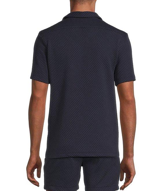 Murano Slim Fit Textured Short Sleeve Woven Camp Shirt Product Image