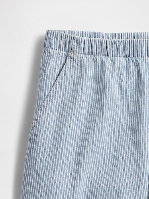 Mid Rise Easy Denim Boxer Shorts Product Image