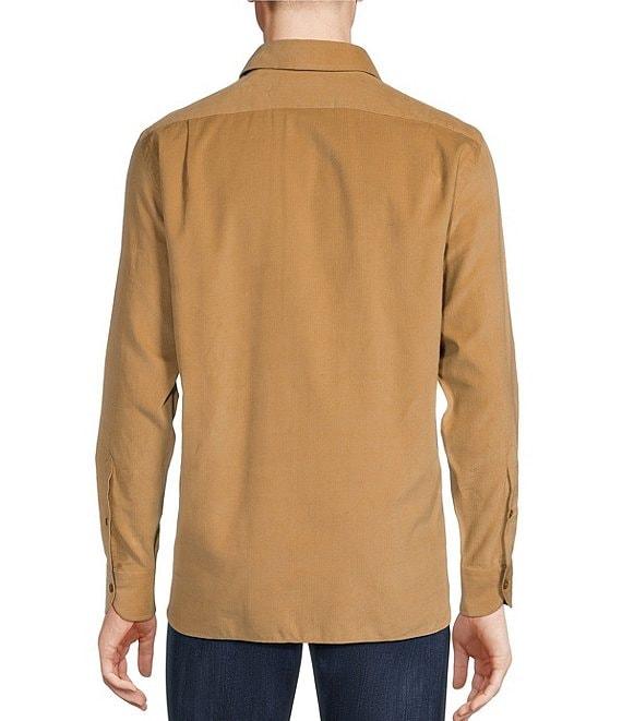 Cremieux Blue Label Solid Corduroy Long Sleeve Woven Shirt Product Image