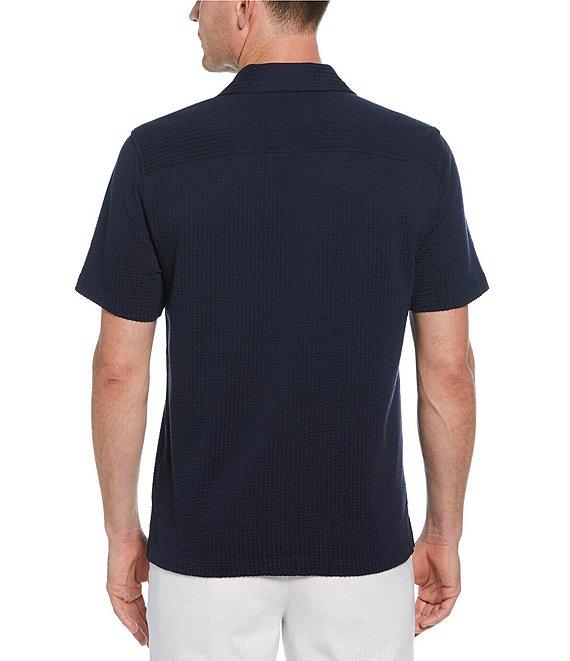 Perry Ellis Seersucker Short Sleeve Woven Camp Shirt Product Image