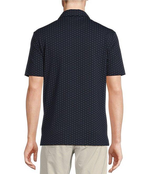 Cremieux Blue Label Geometric Print Performance Stretch Short Sleeve Golf Polo Shirt Product Image