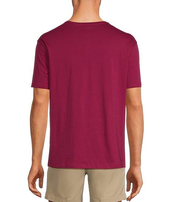 Roundtree & Yorke Solid Cloud Short Sleeve V-Neck T-Shirt Product Image