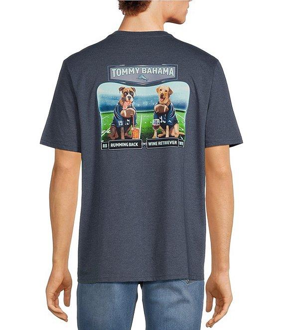 Tommy Bahama Rumming Back Wine Retriever Short Sleeve Pocketed Graphic T-Shirt Product Image