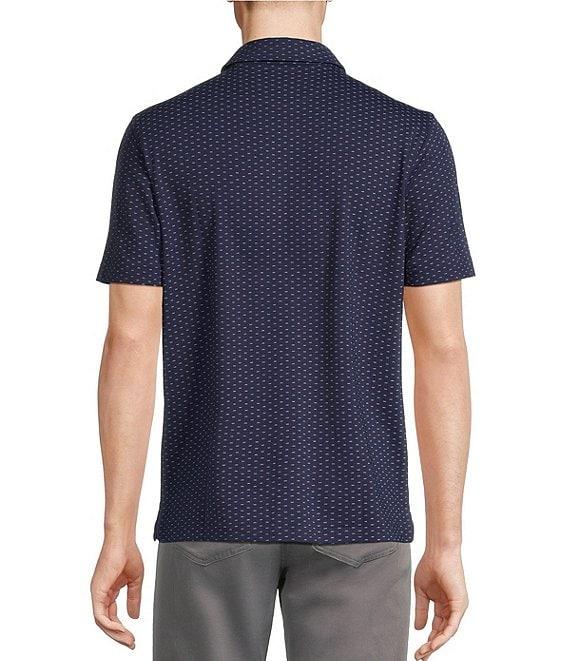 Cremieux Blue Label Tailored Fit Printed Short Sleeve Polo Shirt Product Image
