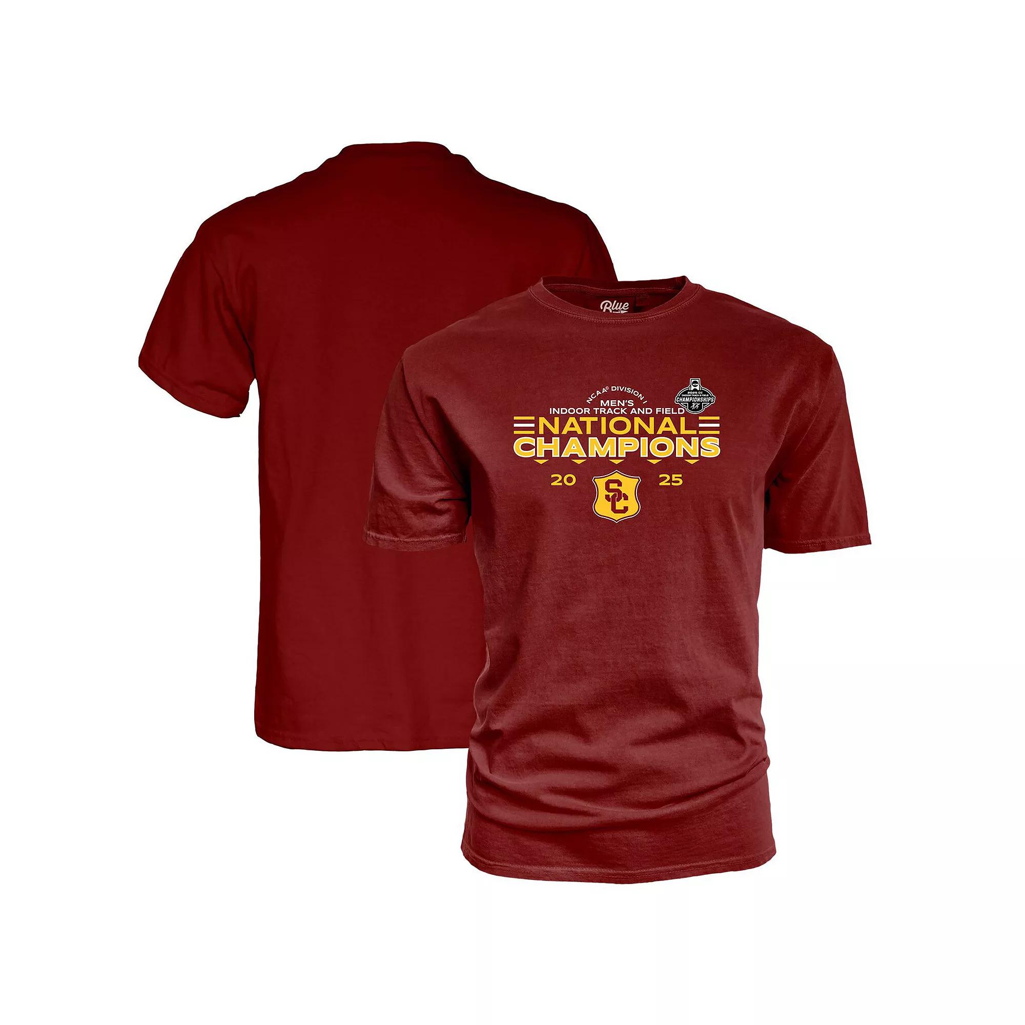Unisex Blue 84 Cardinal USC Trojans 2025 NCAA Men's Indoor Track & Field National Champions T-Shirt, Adult Unisex, Size: Large, Red Product Image
