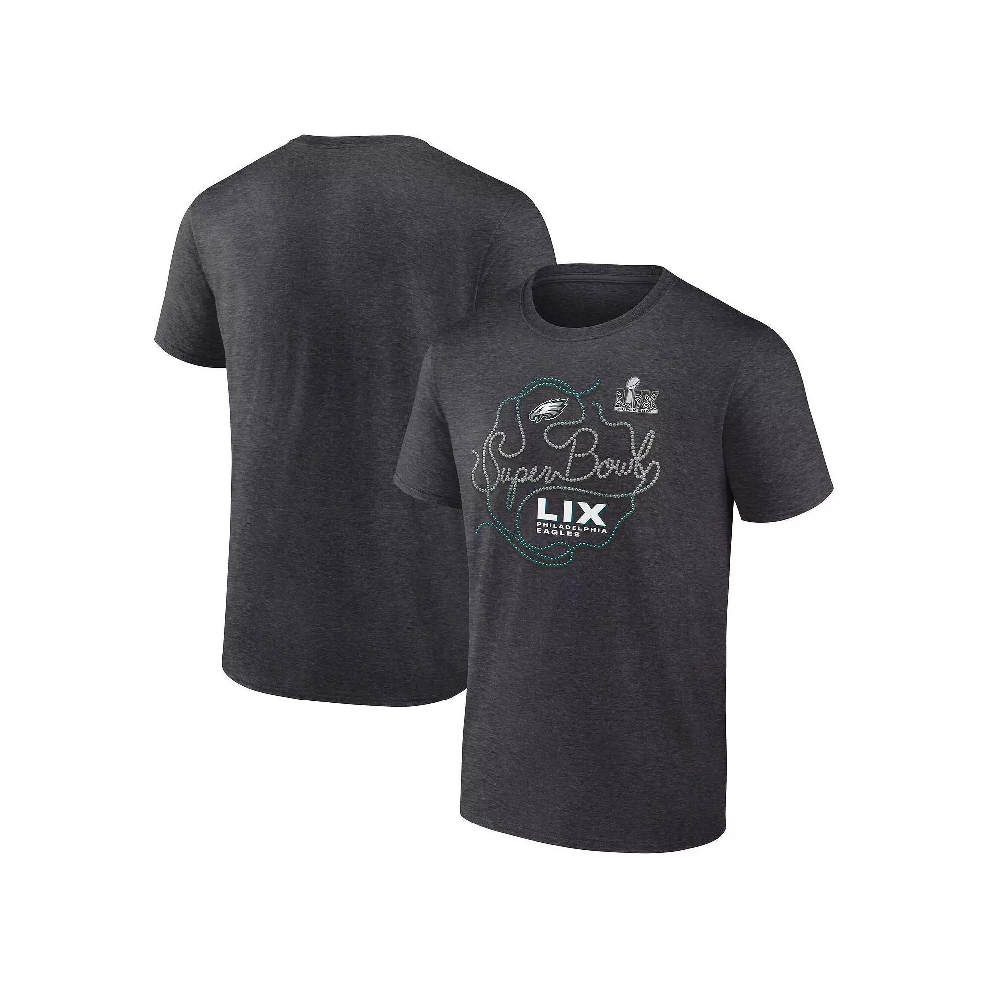 Men's Fanatics  Heather Charcoal Philadelphia Eagles Super Bowl LIX Big & Tall Local T-Shirt, Size: 2XLT Product Image