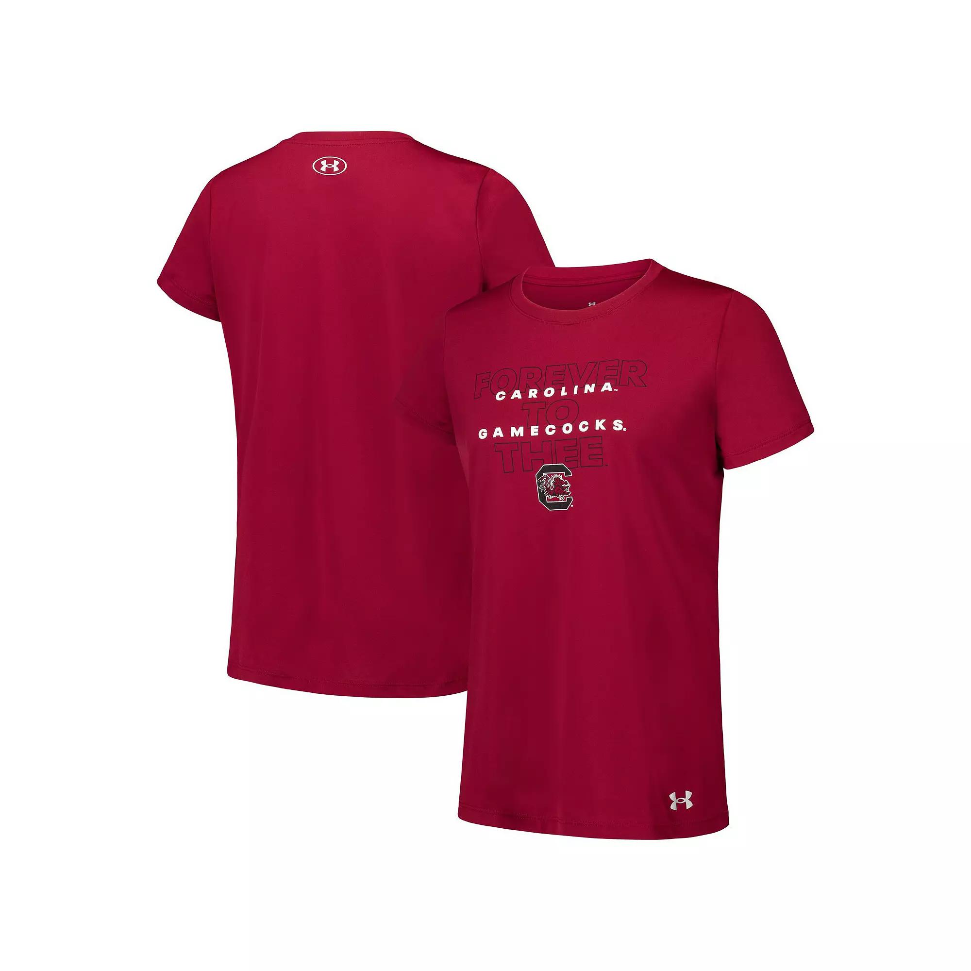 Women's Under Armour Garnet South Carolina Gamecocks Performance T-Shirt,  Product Image