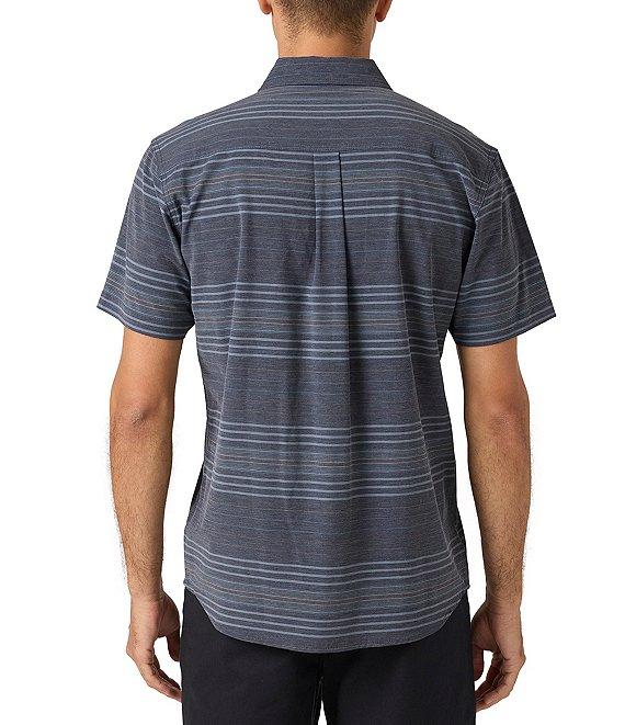 O'Neill TRVLR UPF Traverse Standard Fit Short Sleeve Striped Woven Shirt Product Image