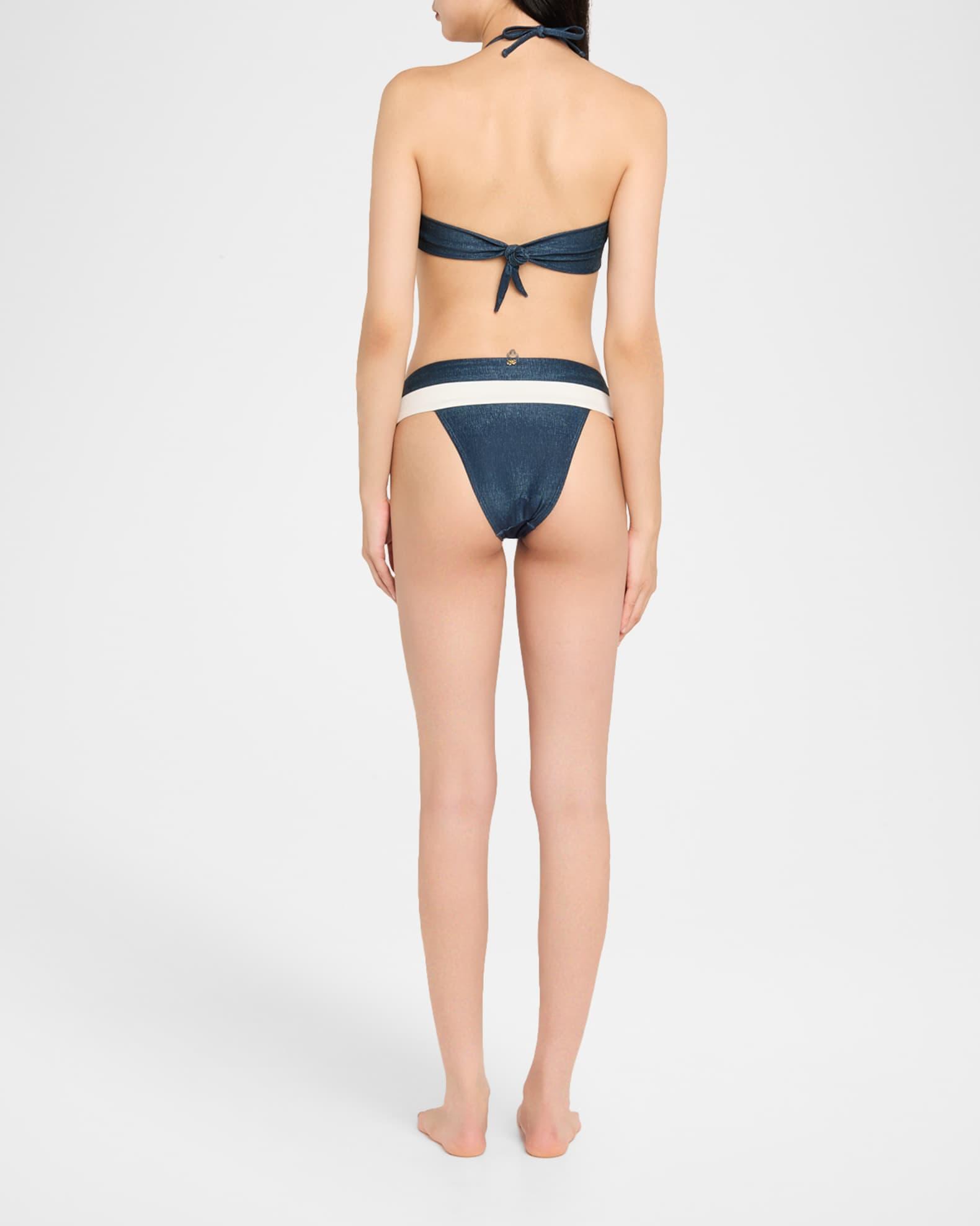 Striped Banded Bikini Bottoms Product Image