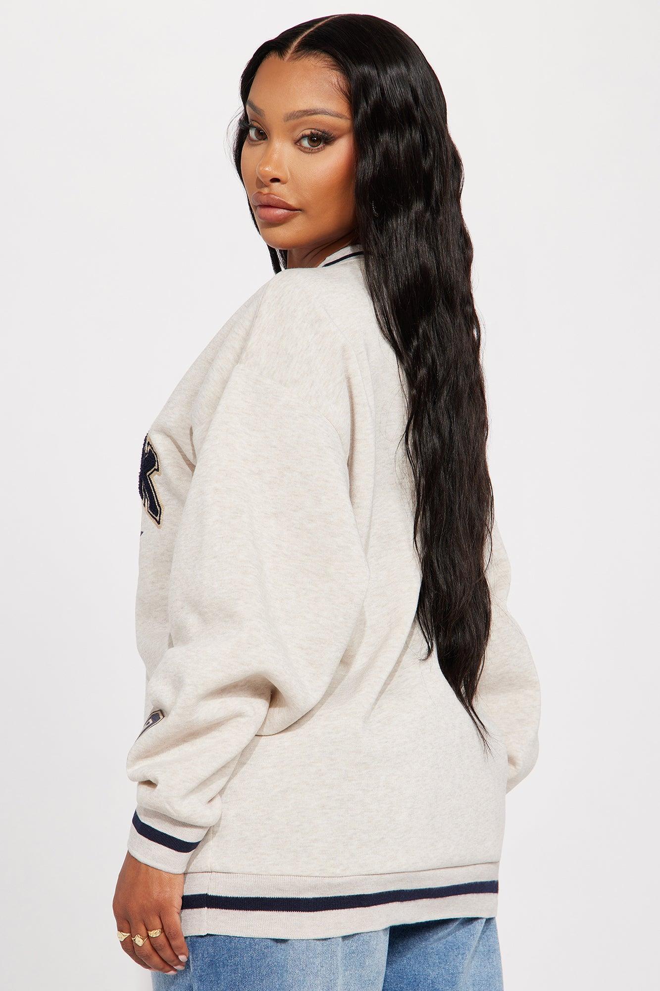 New York Varsity Sweatshirt - Oatmeal Product Image