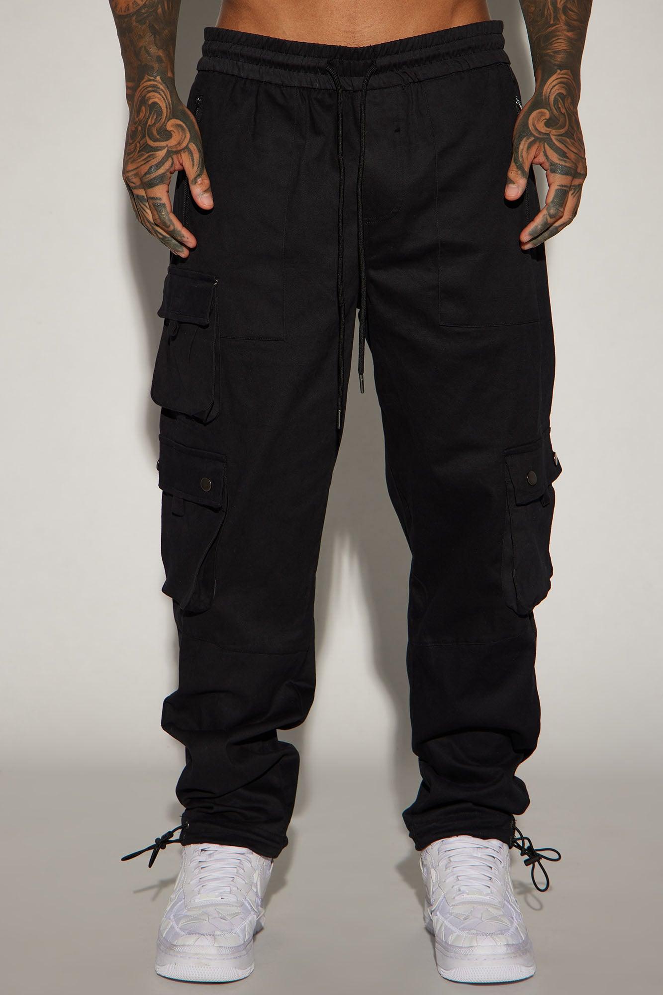 Roaming Twill Cargo Pants - Black Product Image