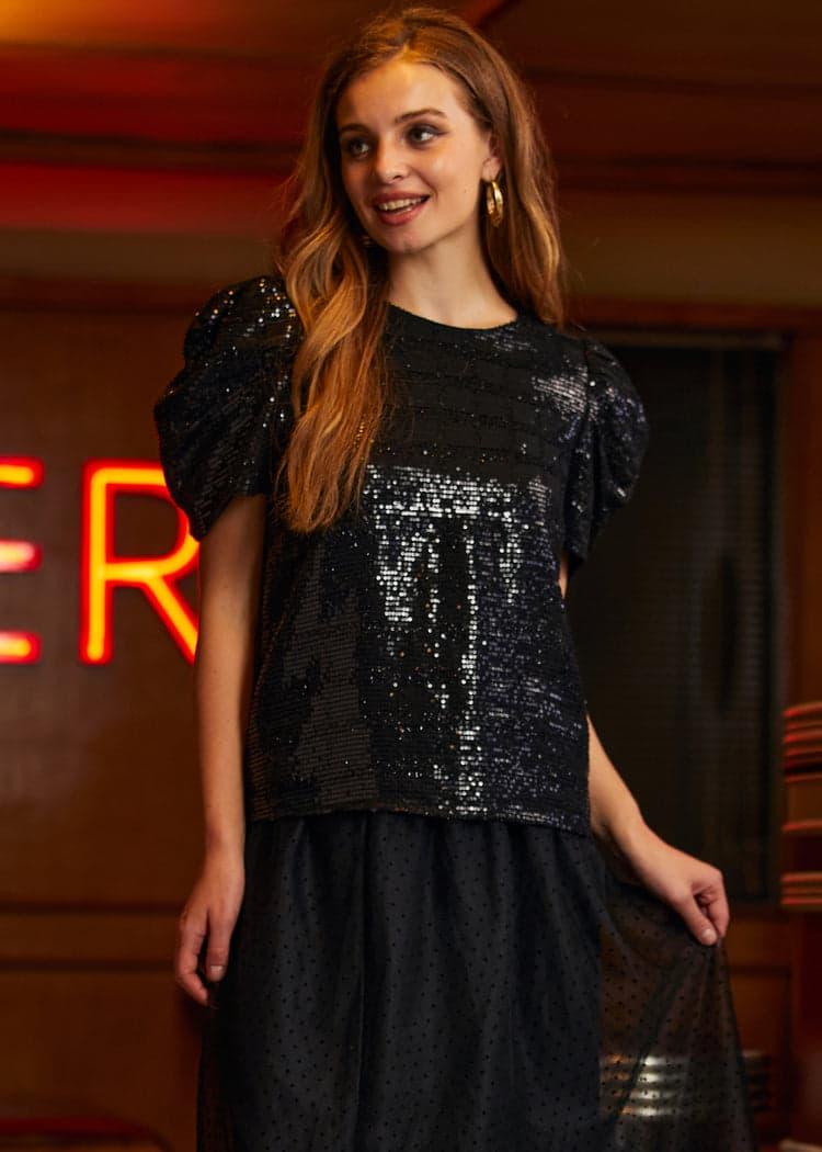 Festive Frolic Bubble Sleeve Crew Product Image