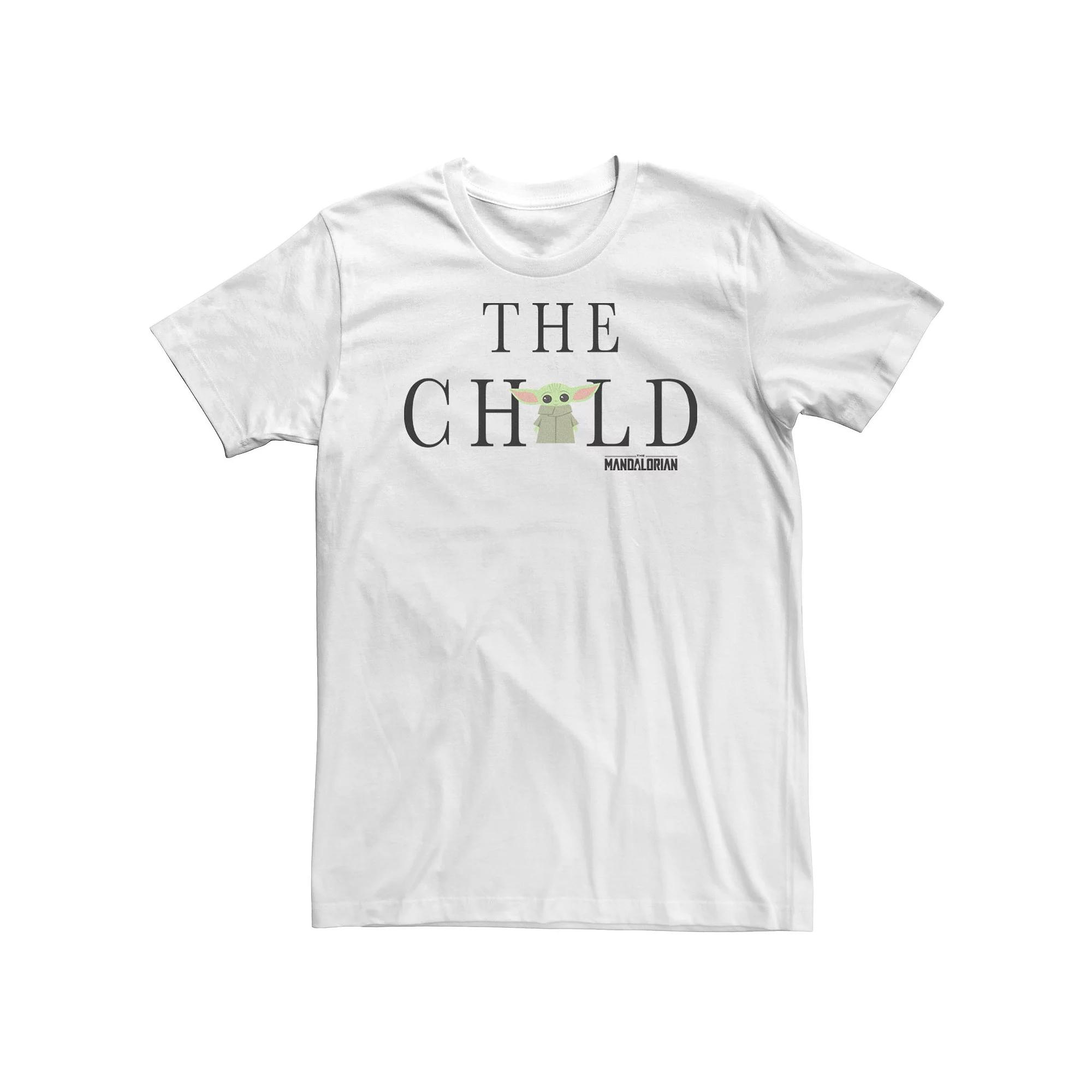 Big & Tall Star Wars The Mandalorian The Child Simple Text Portrait Tee, Men's,  Product Image