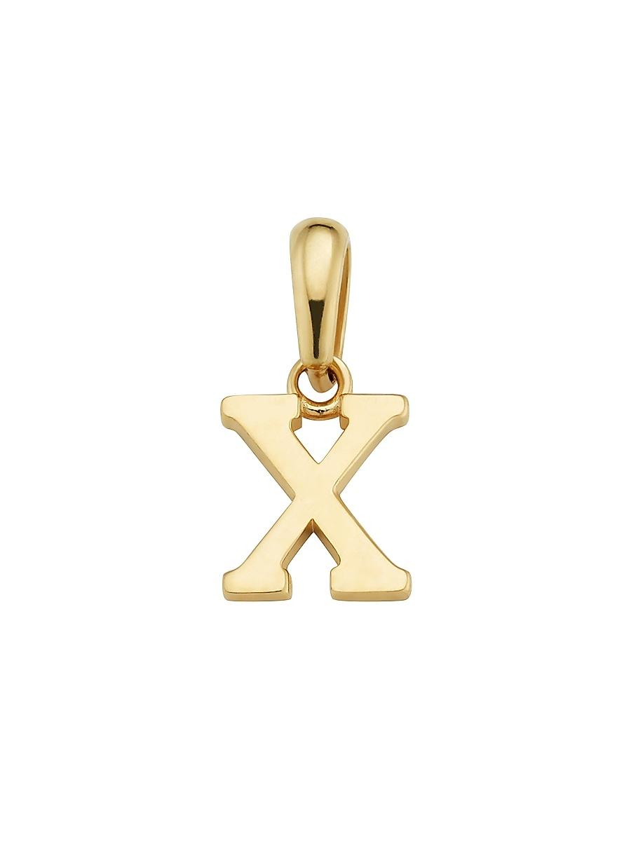 Womens 14K Yellow Gold My Letter Initial Pendant Charm Product Image