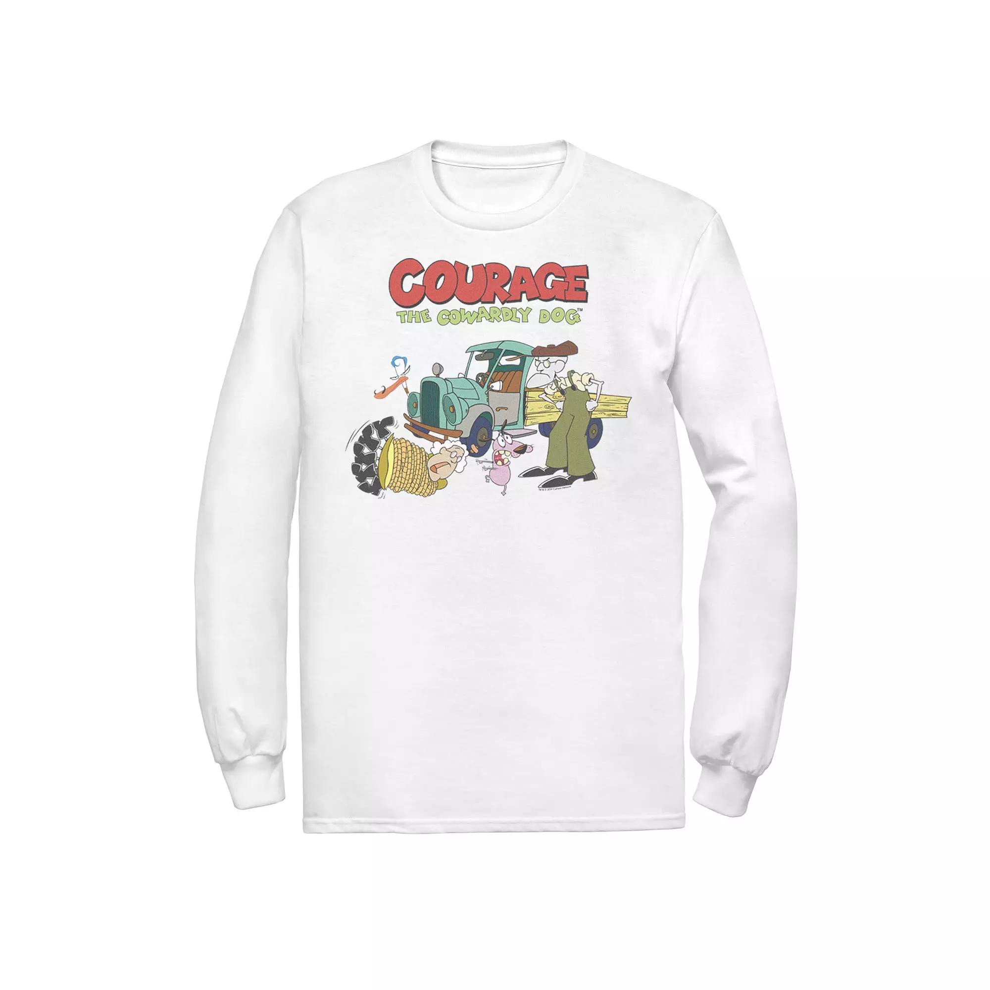 Men's Courage The Cowardly Dog Scene Logo Tee,  Product Image