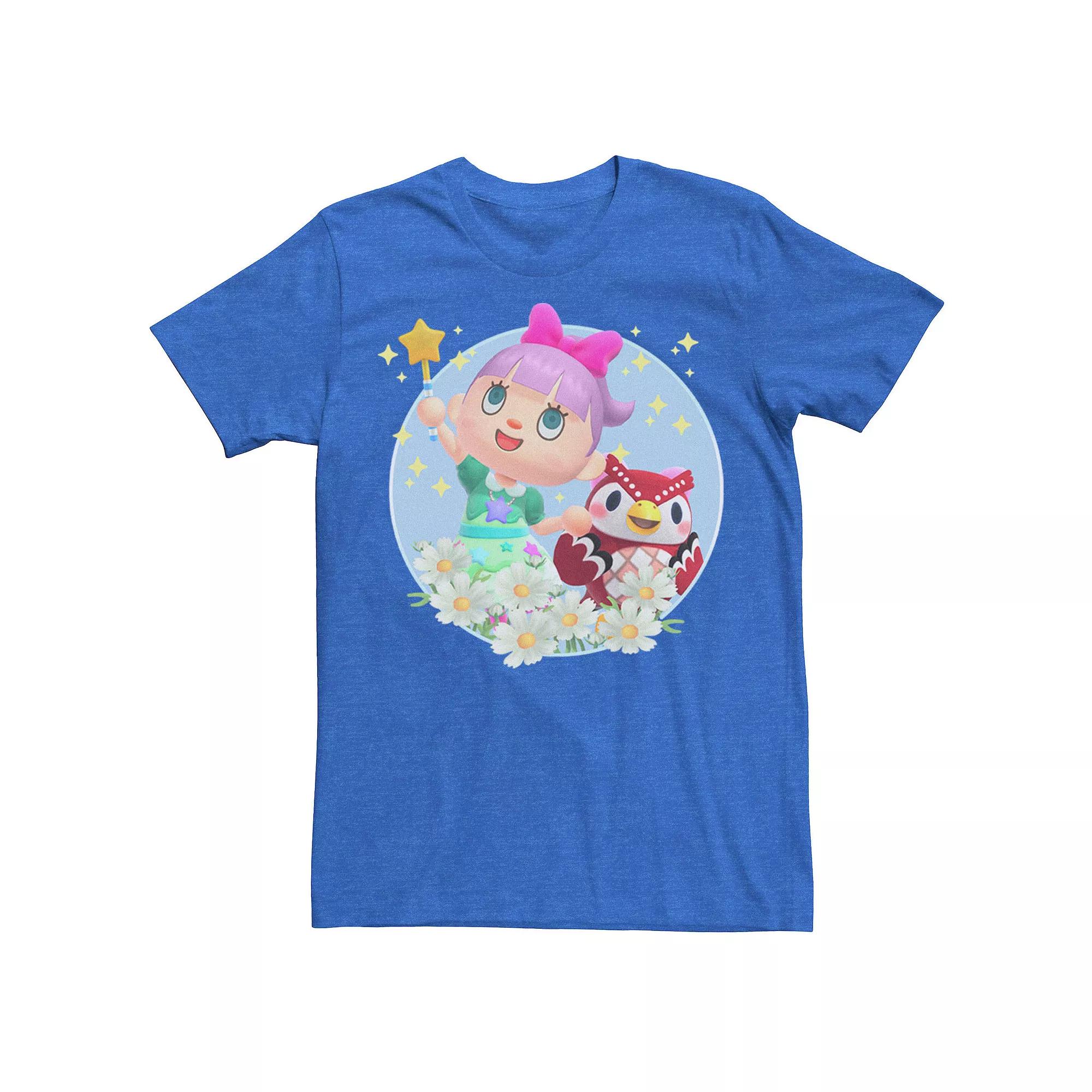 Men's Animal Crossing New Horizons Villager & Celeste Portrait Tee,  Product Image