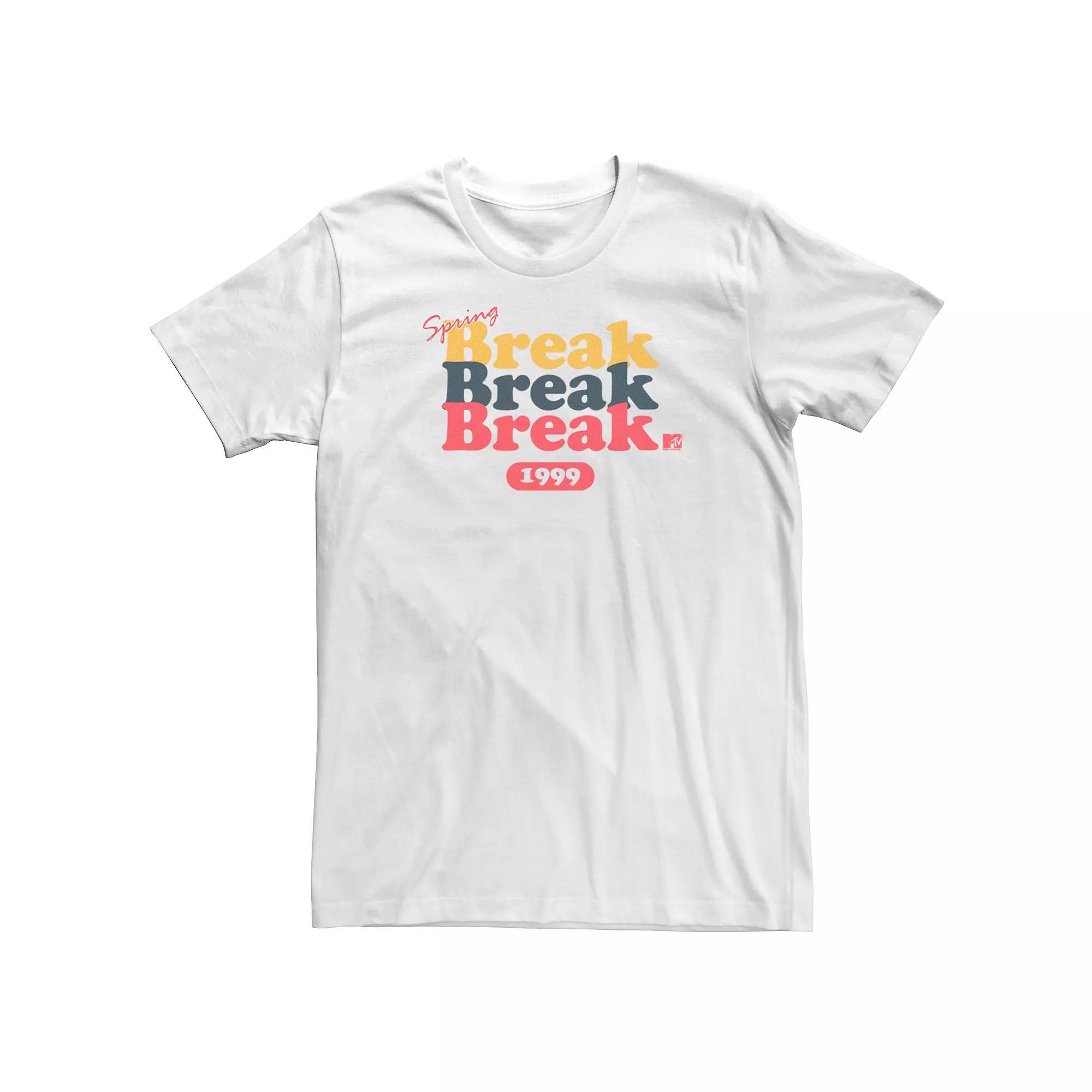 Men's MTV Retro Spring Break 1999 Short Sleeve Tee,  Product Image