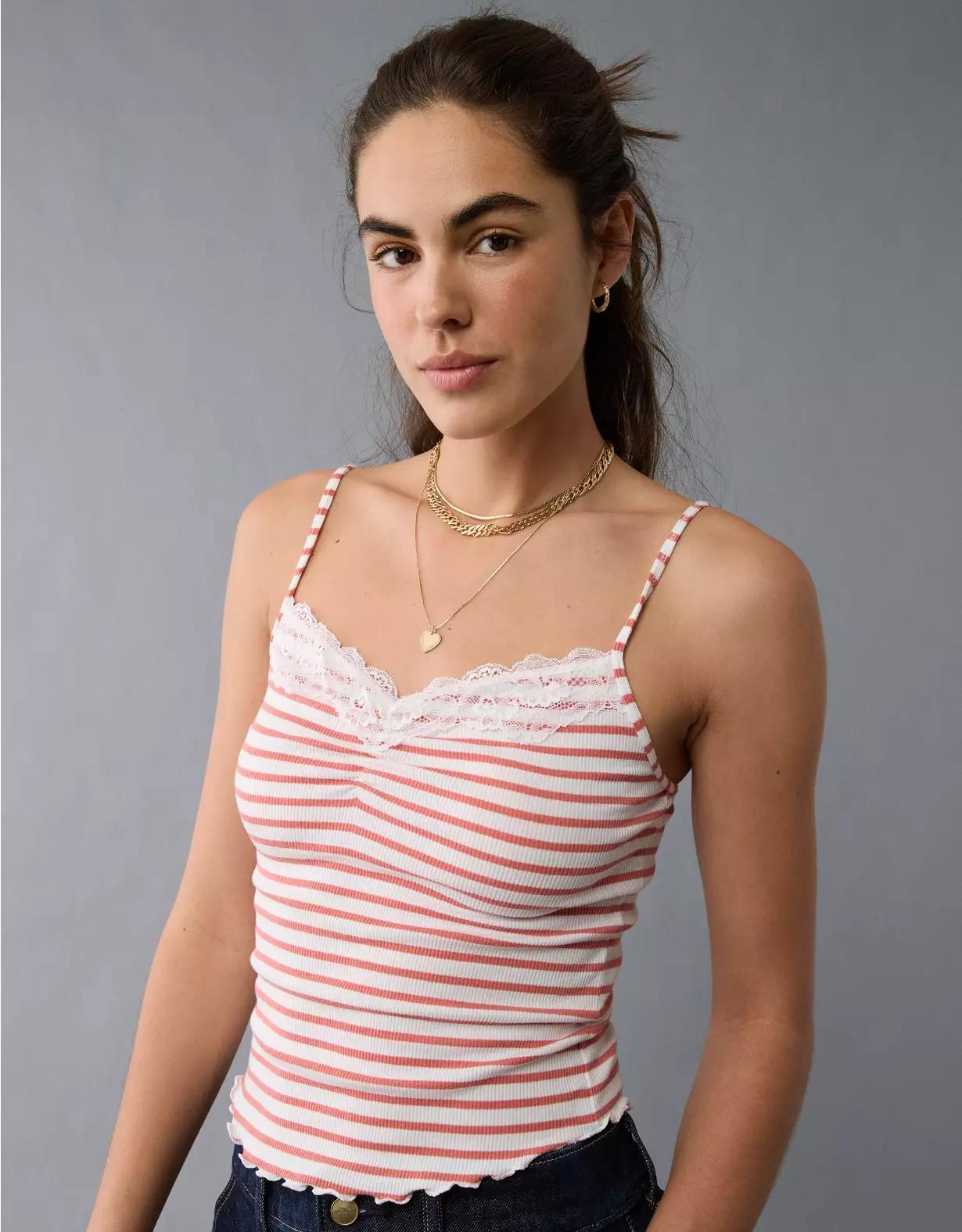 AE Cinch Front Lace Cami Product Image