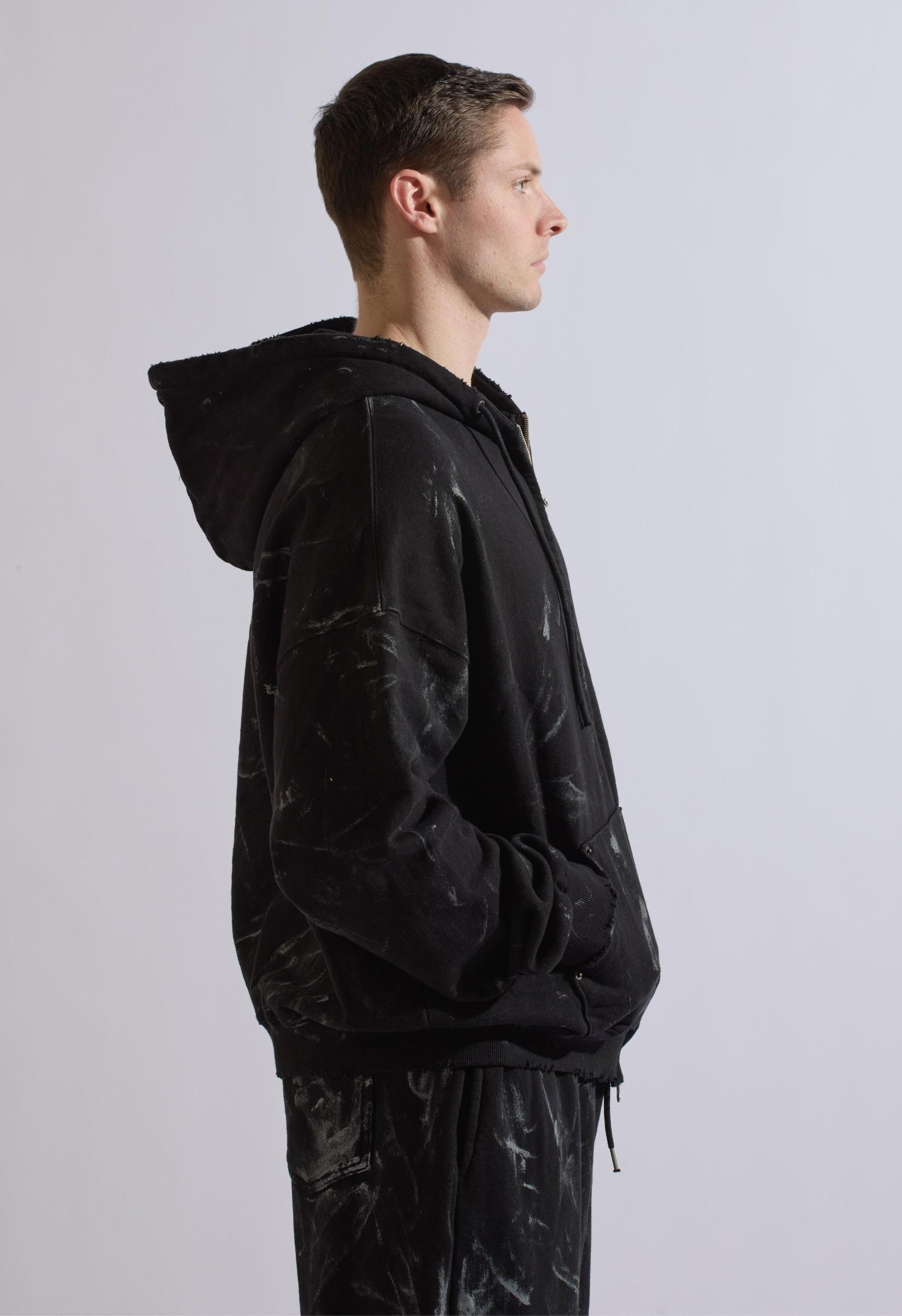 Acid Wash Hoodie Jacket Product Image