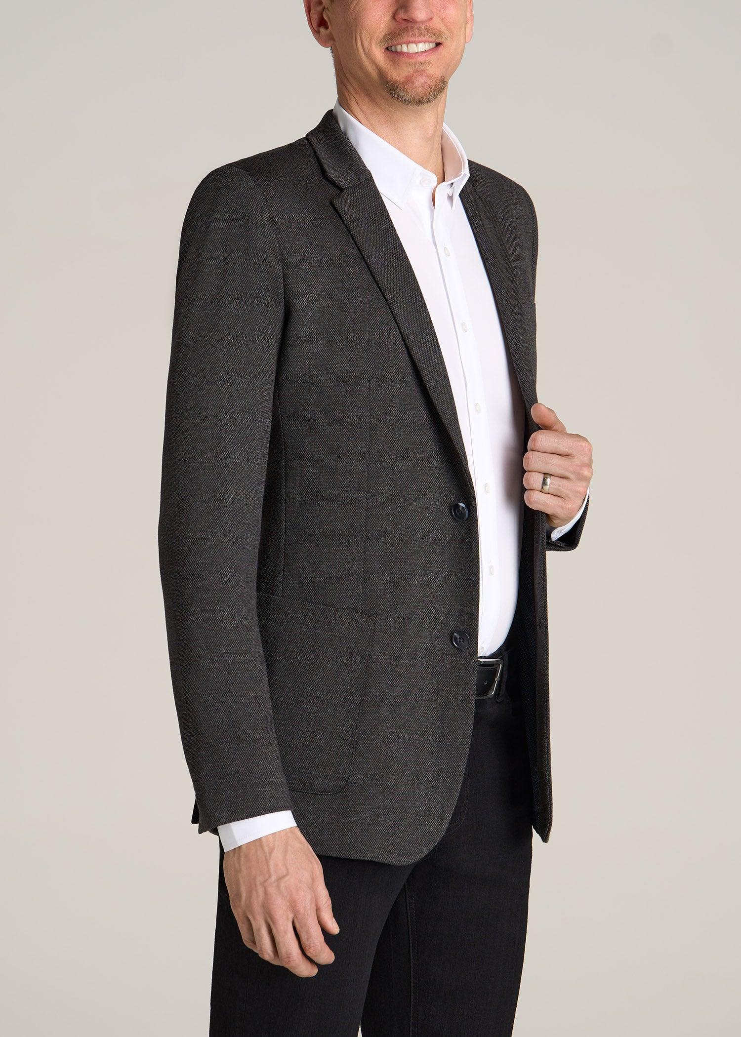Men's Tall Core Blazer in Black Silver Mix Product Image