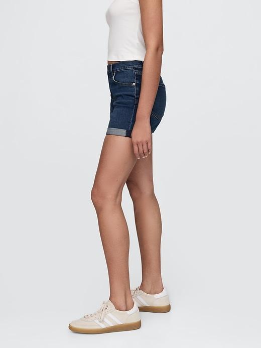 5" Mid Rise Girlfriend Denim Shorts Product Image