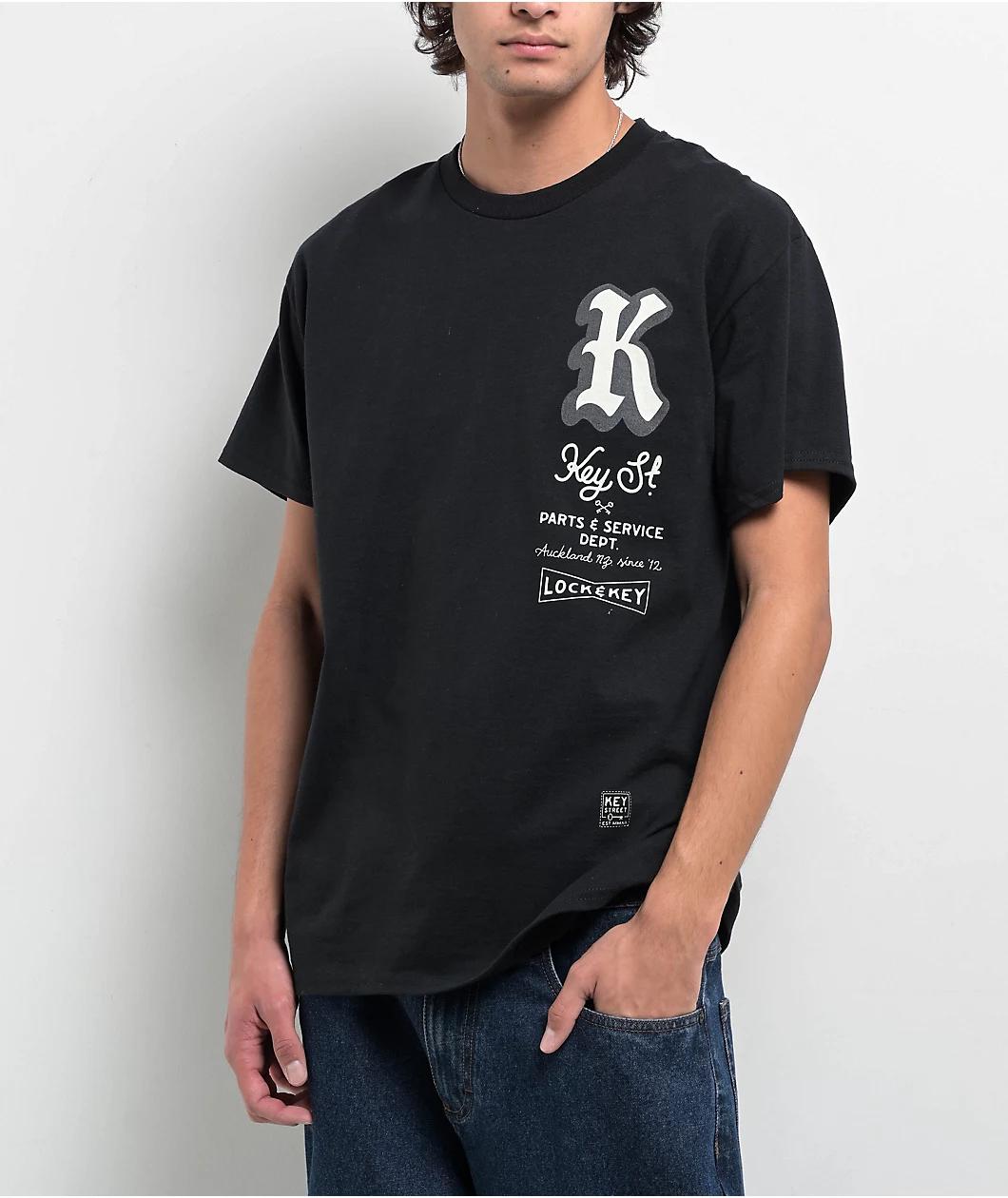 Key Street Service Department Black T-Shirt Product Image