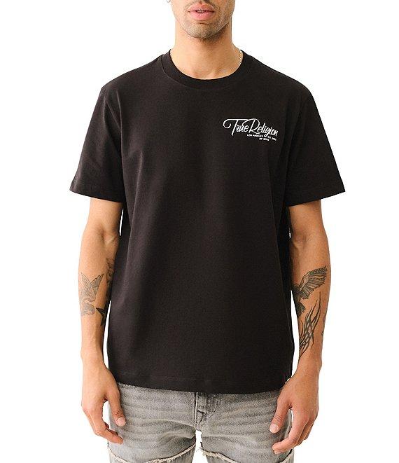 True Religion Puffed Logo Short Sleeve Graphic T-Shirt Product Image