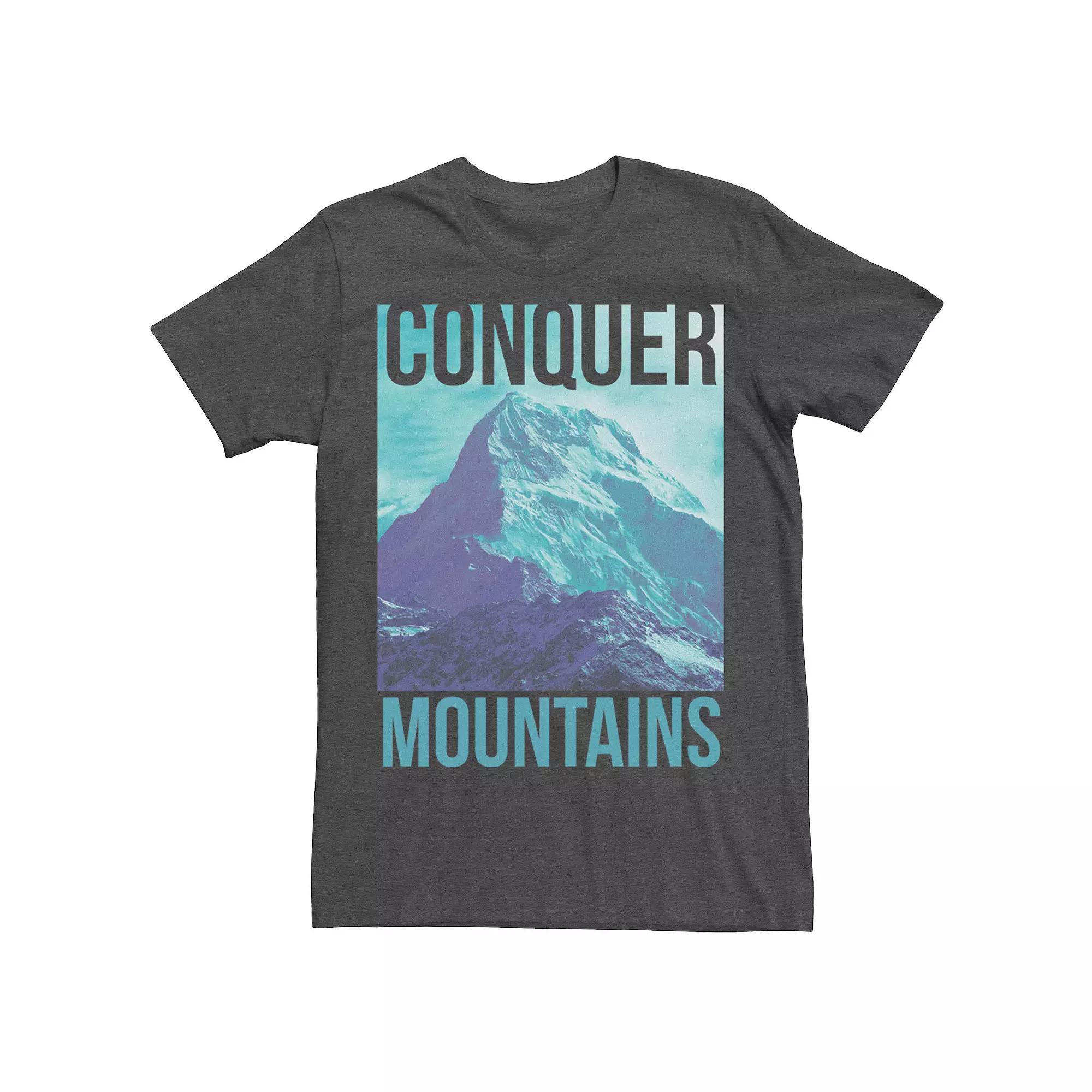 Men's Conquer Mountains Explore Outside Adventure Tee,  Product Image