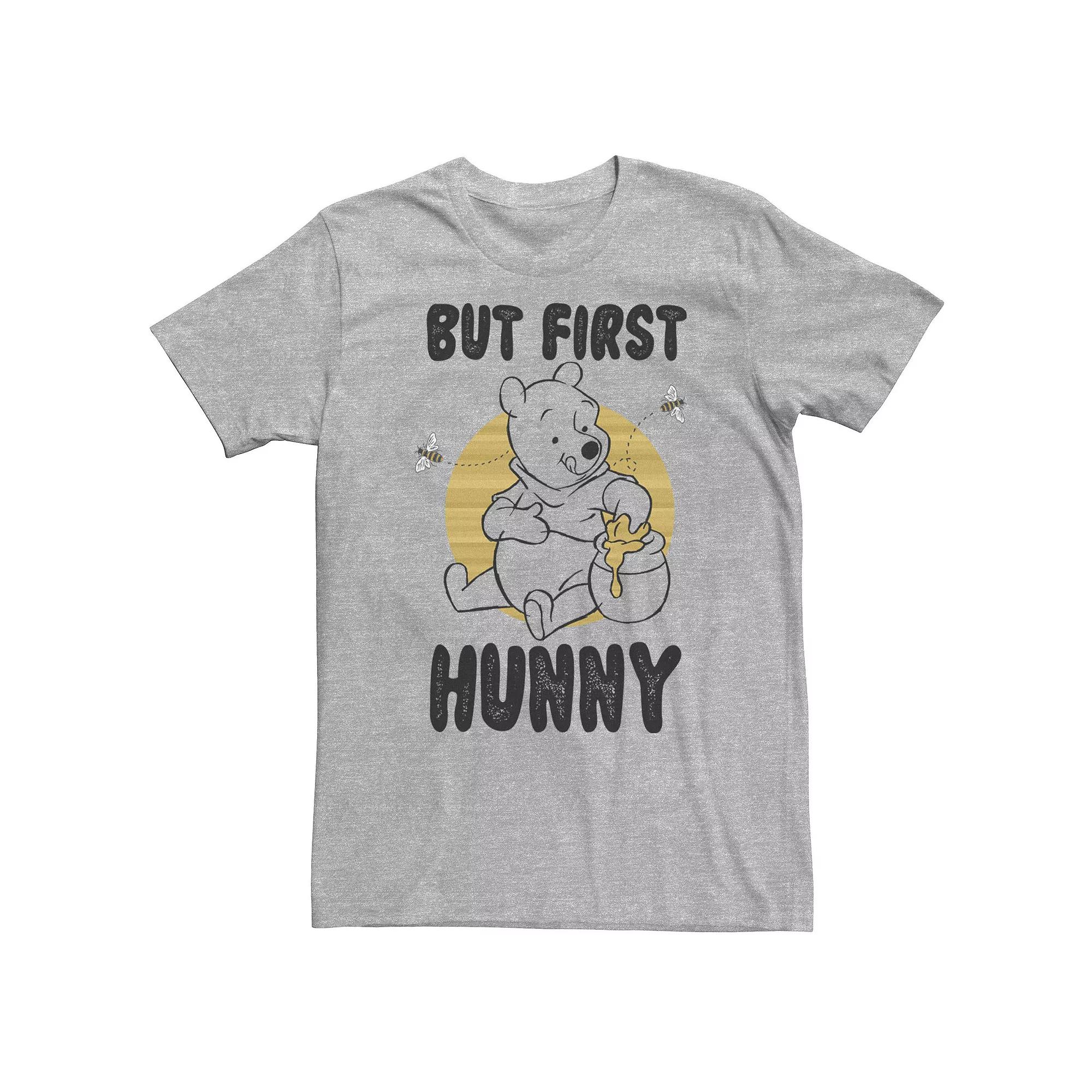 Big & Tall Disney Winnie The Pooh "But First Hunny" Honey Tee, Men's,  Product Image