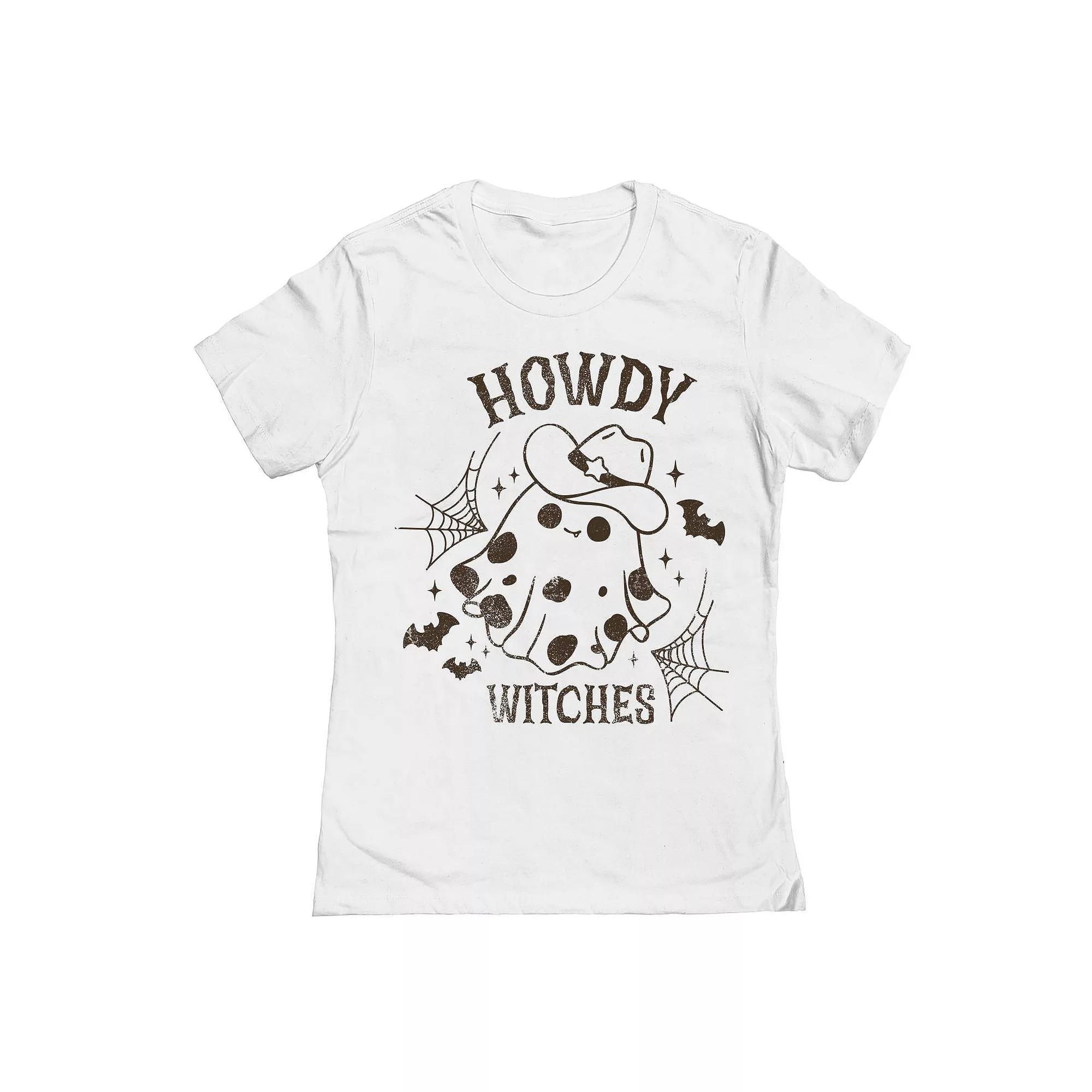 Junior's Grayson Threads The Label Howdy Cowboy Ghost Graphic Tee, Women's,  Product Image