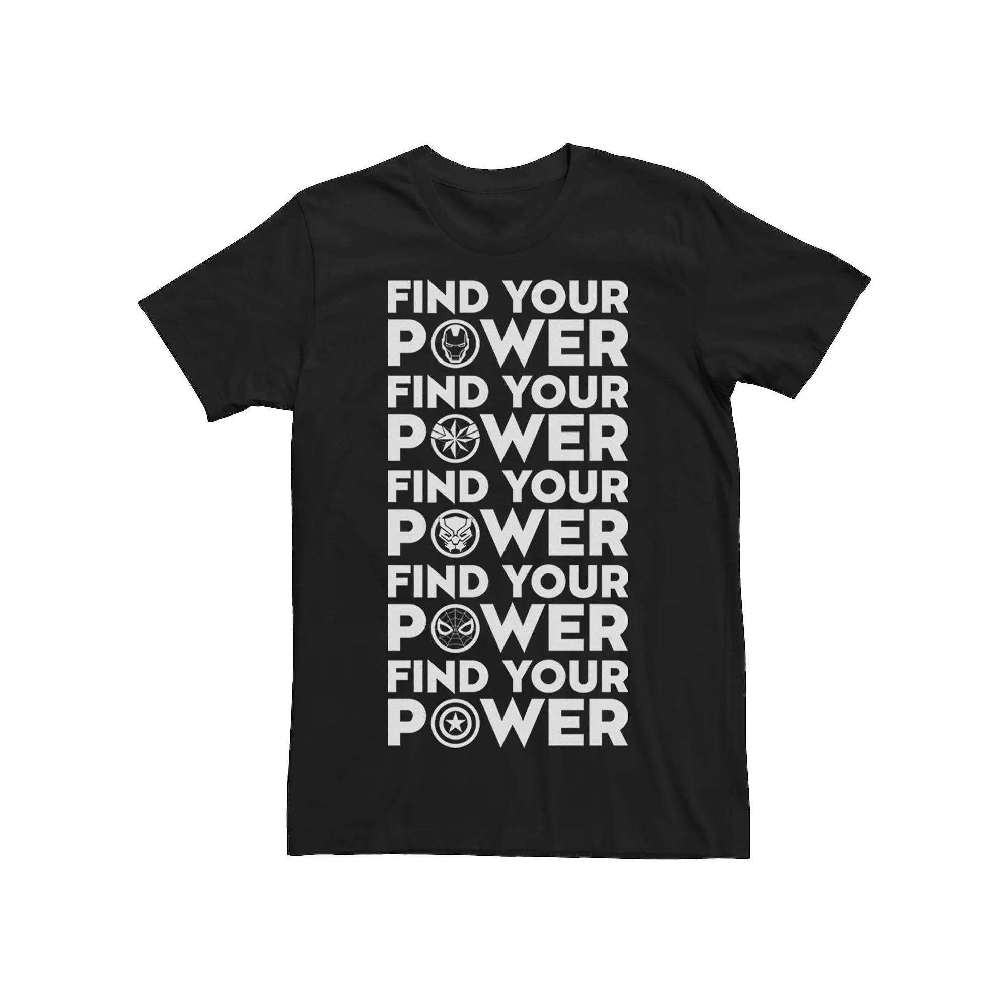 Men's Marvel Find Your Power Team Logos Tee,  Product Image
