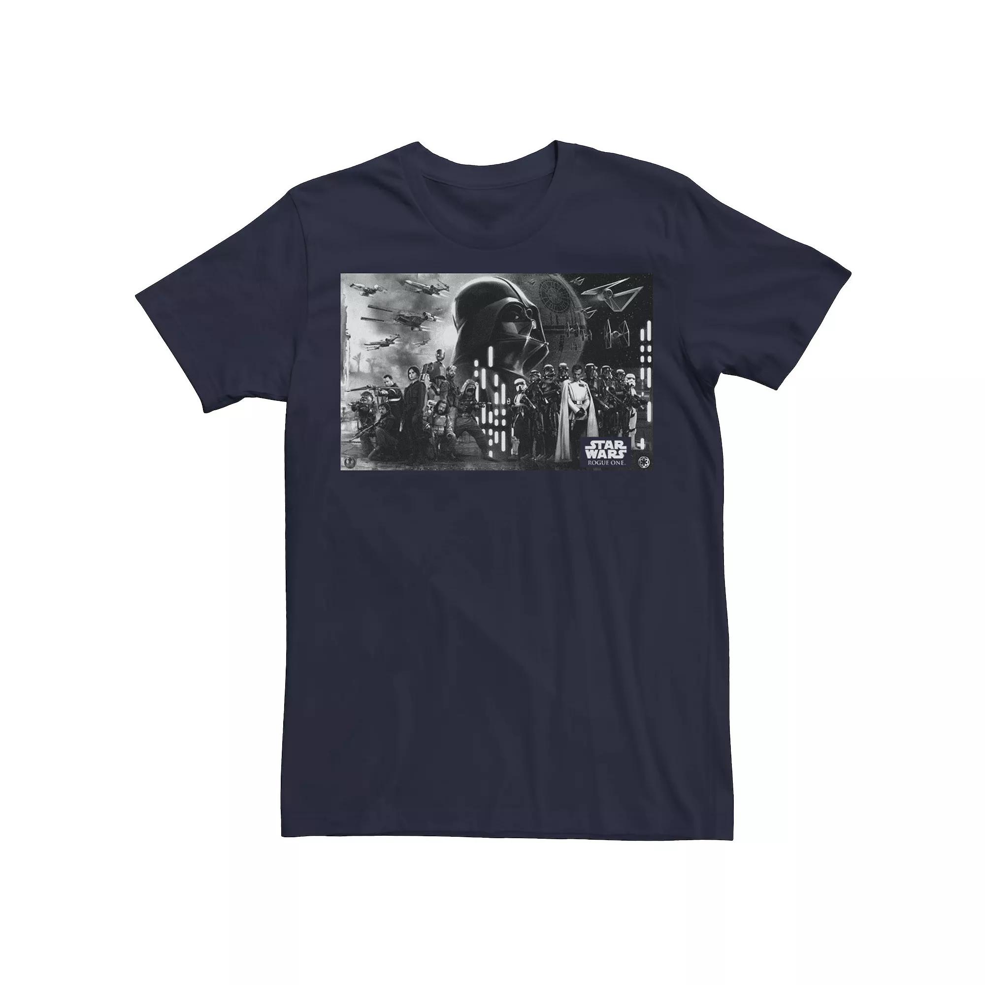 Men's Star Wars Rogue One Death Star Battle Groupshot Tee,  Product Image