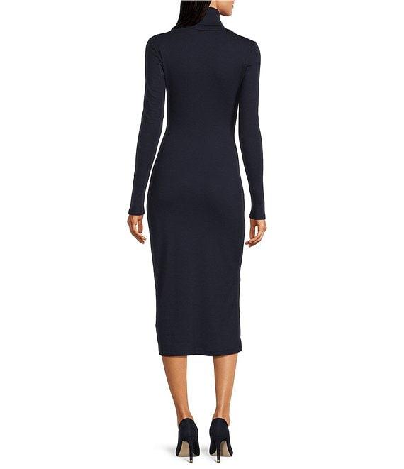 Lauren Ralph Lauren Tie-Front Long Sleeve Turtleneck Dress Product Image