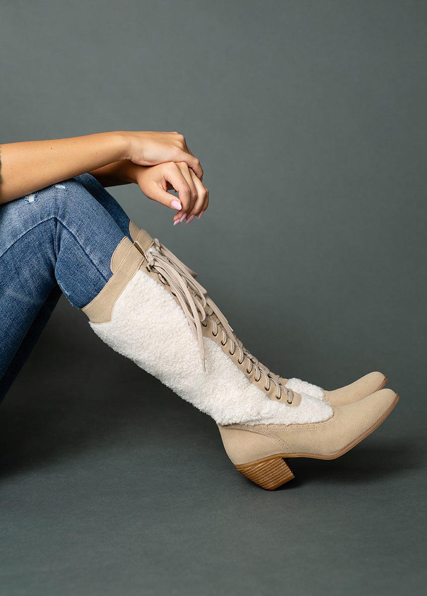 Kiko Tall Boots in Tan Female Product Image