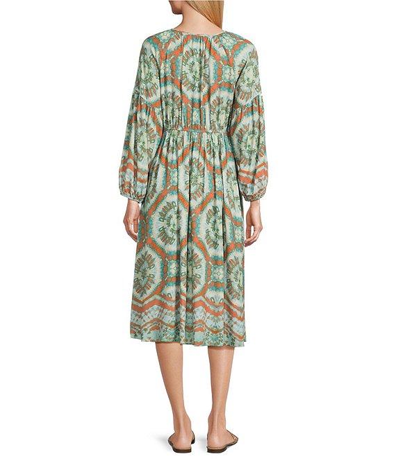 Nurture V-Neck 3/4 Sleeve Midi Dress Product Image