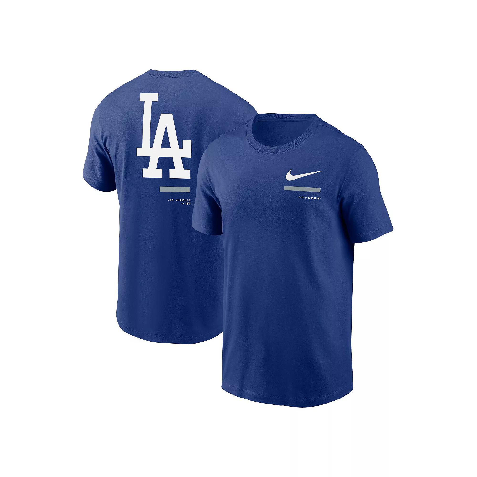 Men's Nike Royal Los Angeles Dodgers Over the Shoulder T-Shirt,  Product Image